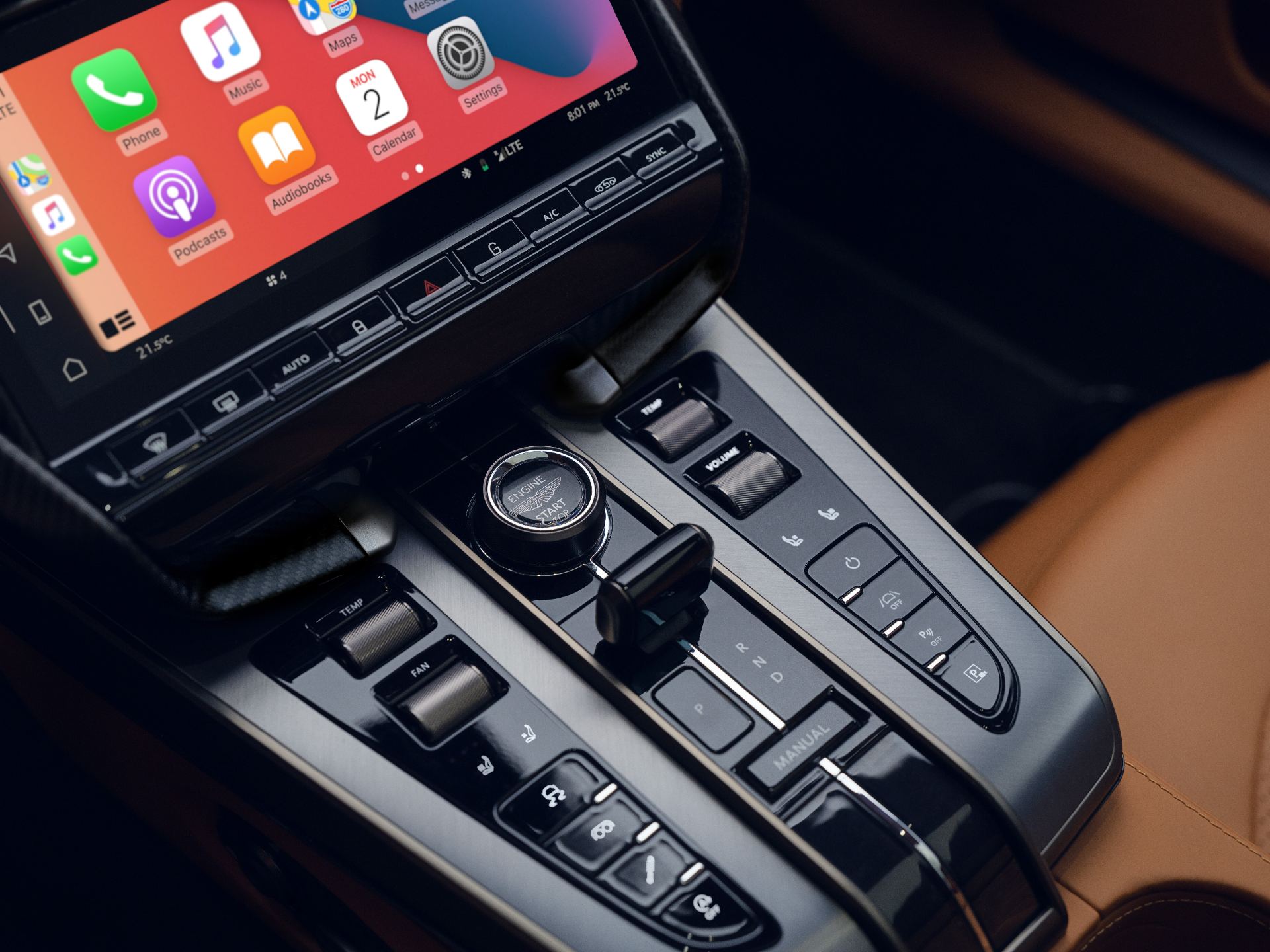2026 aston martin vanquish interior center console infotainment