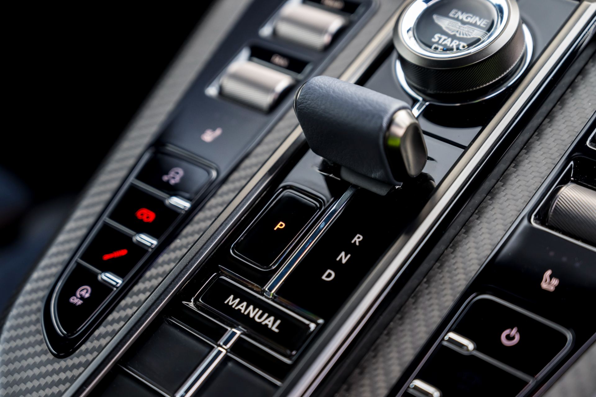 2026 aston martin vantage interior gear selector