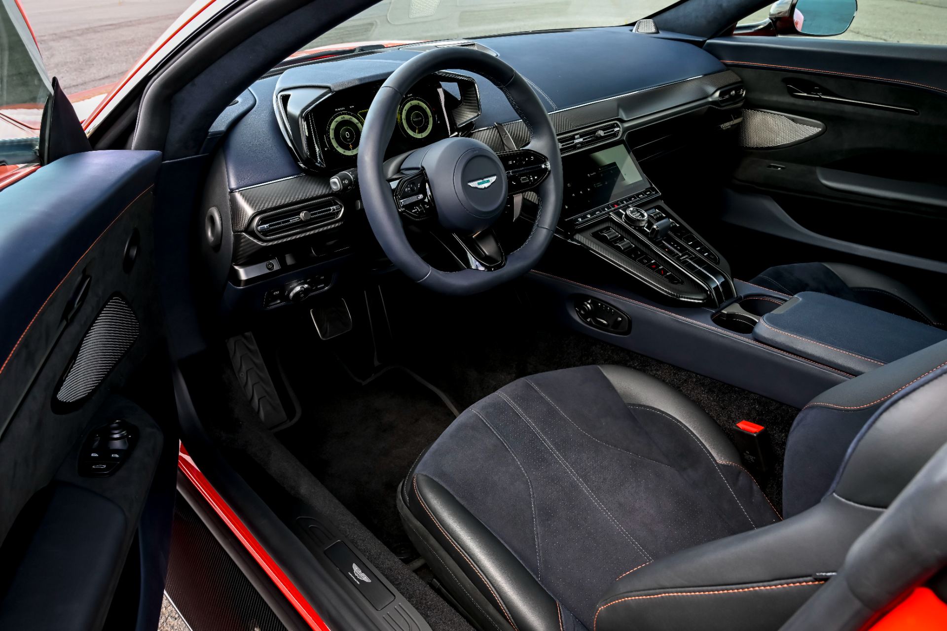 2026 aston martin vantage interior cockpit door open