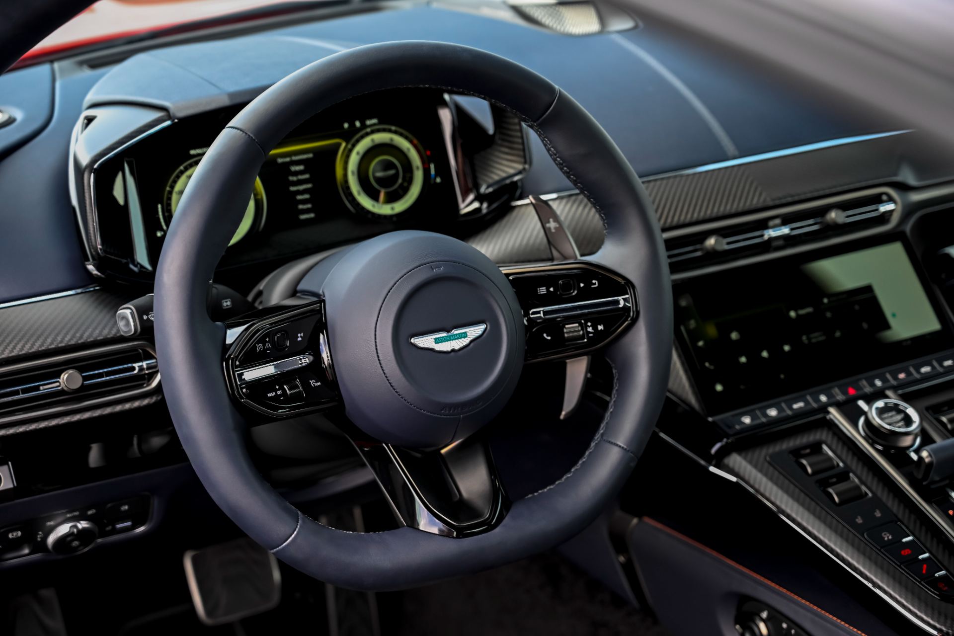 2026 aston martin vantage interior steering wheel