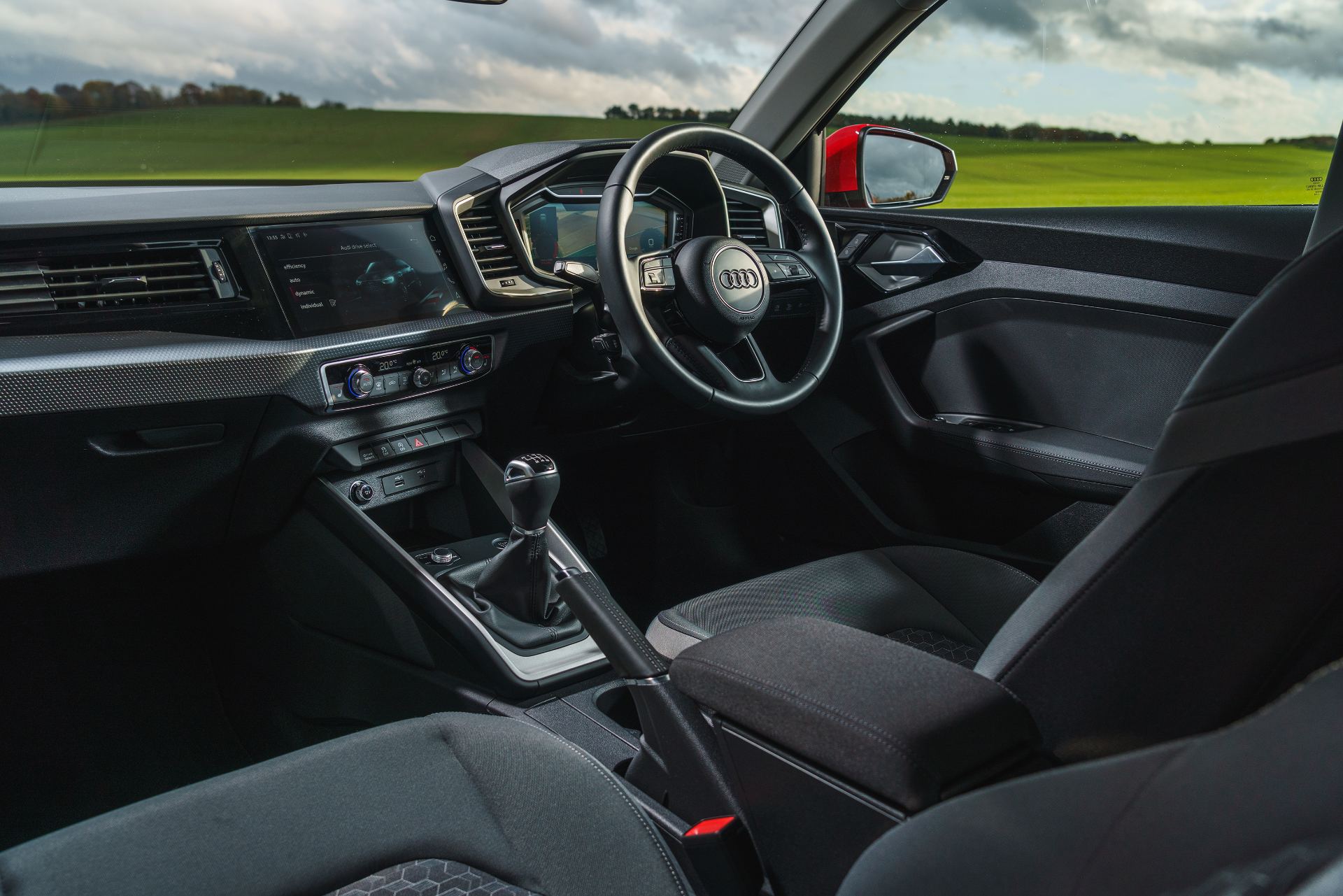 2026 audi a1 sportback sport interior dashboard passenger view