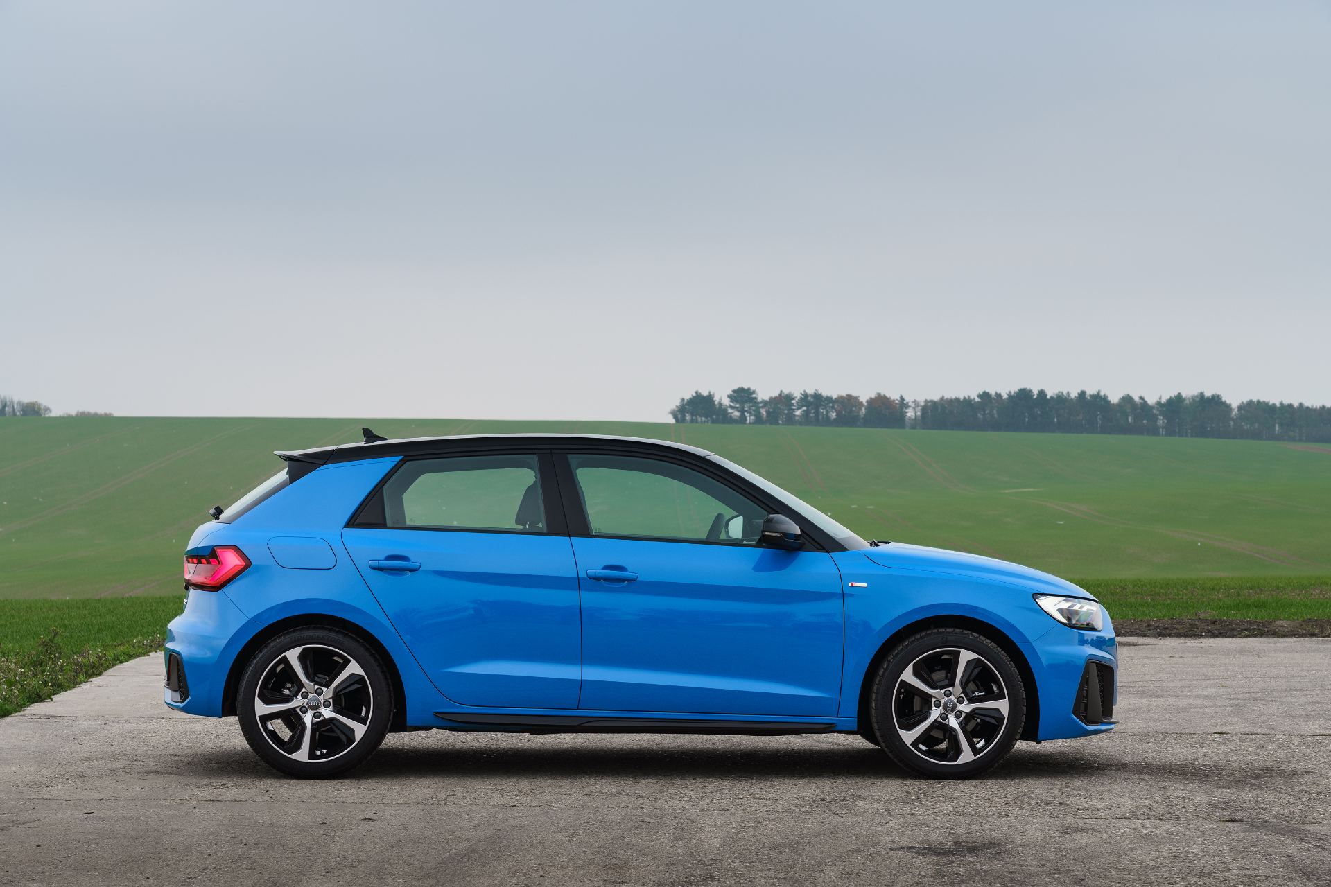 2026 audi a1 sportback s line side profile blue