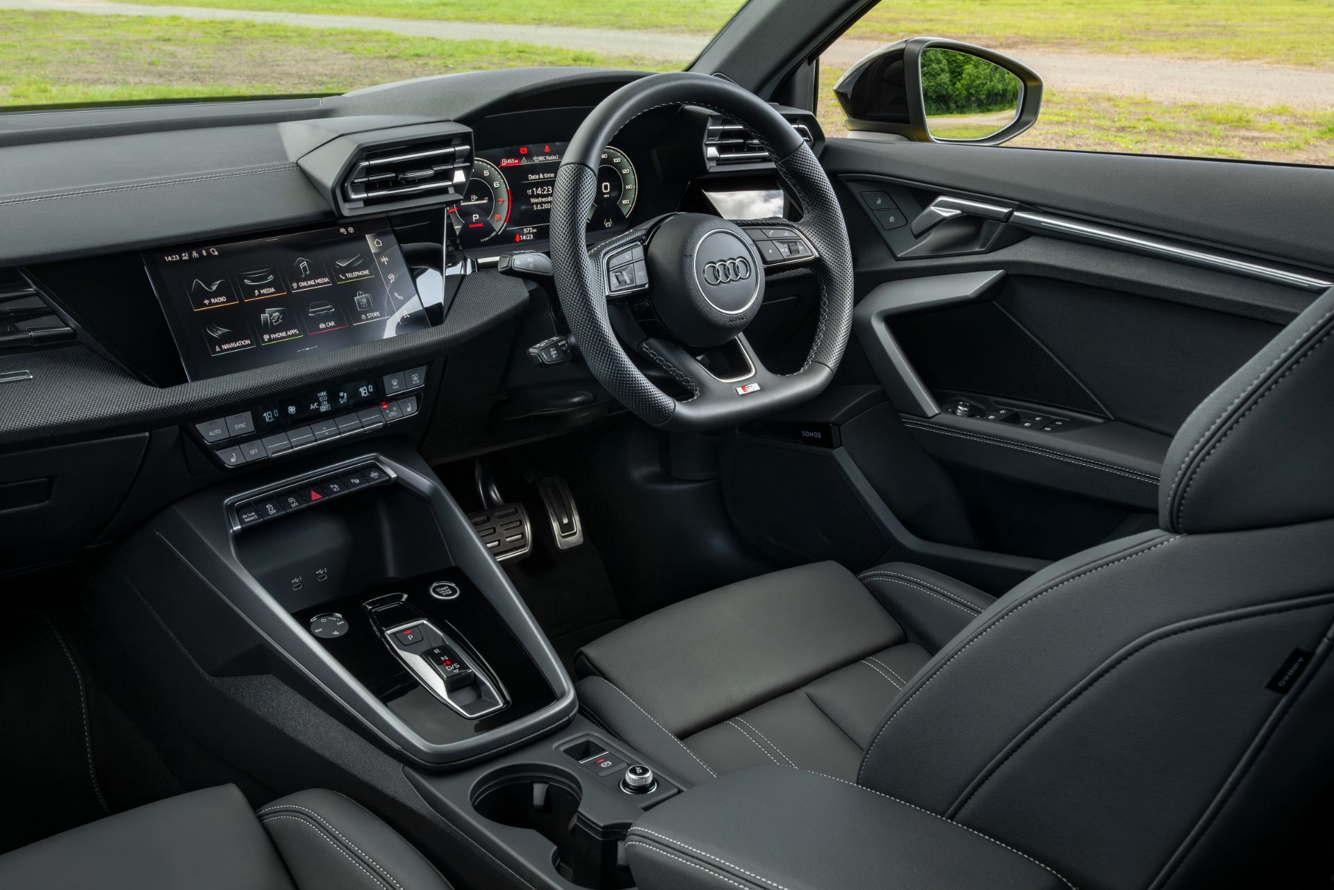 2025 audi a3 saloon interior dashboard passenger side