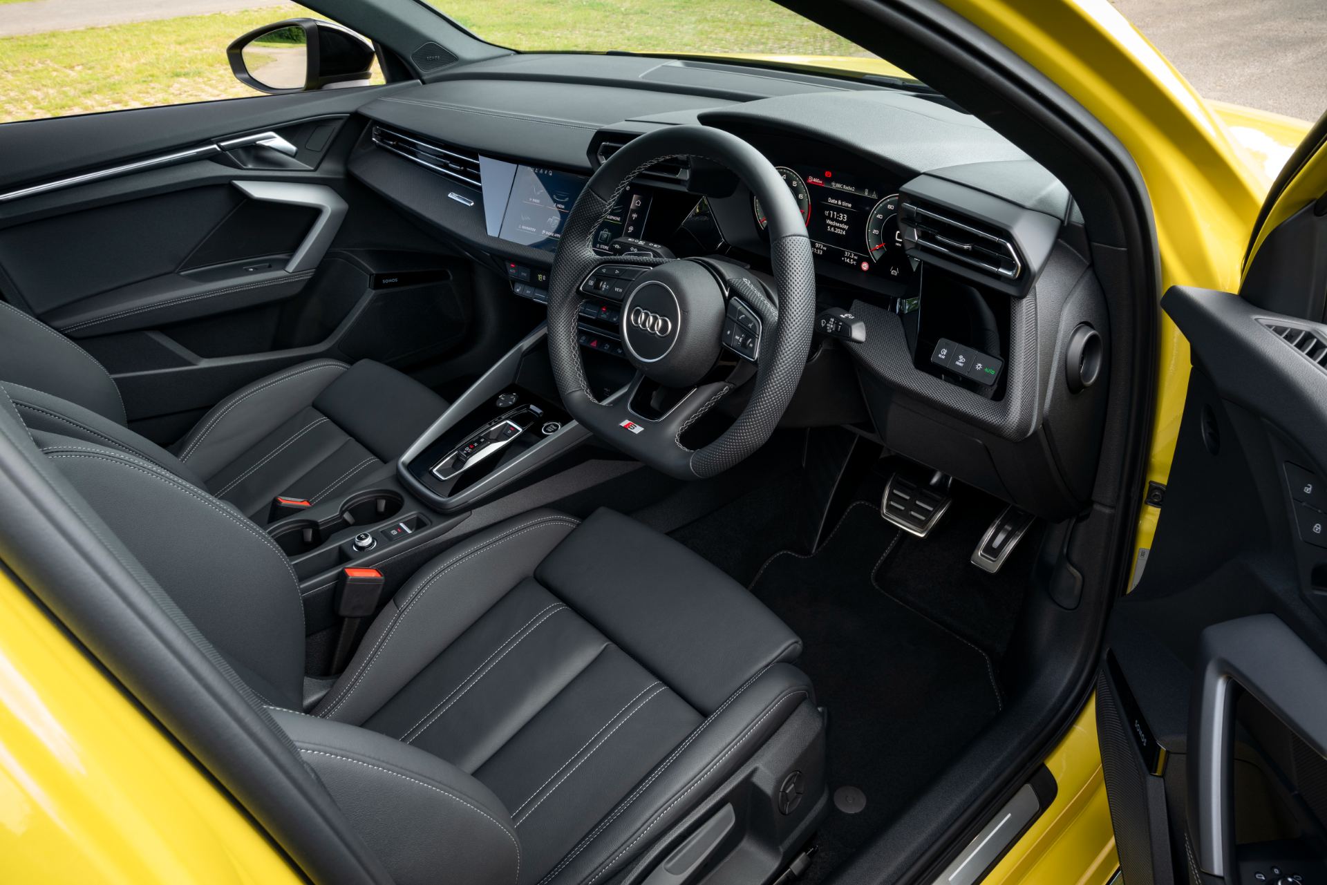 2025 audi a3 saloon interior cockpit through door