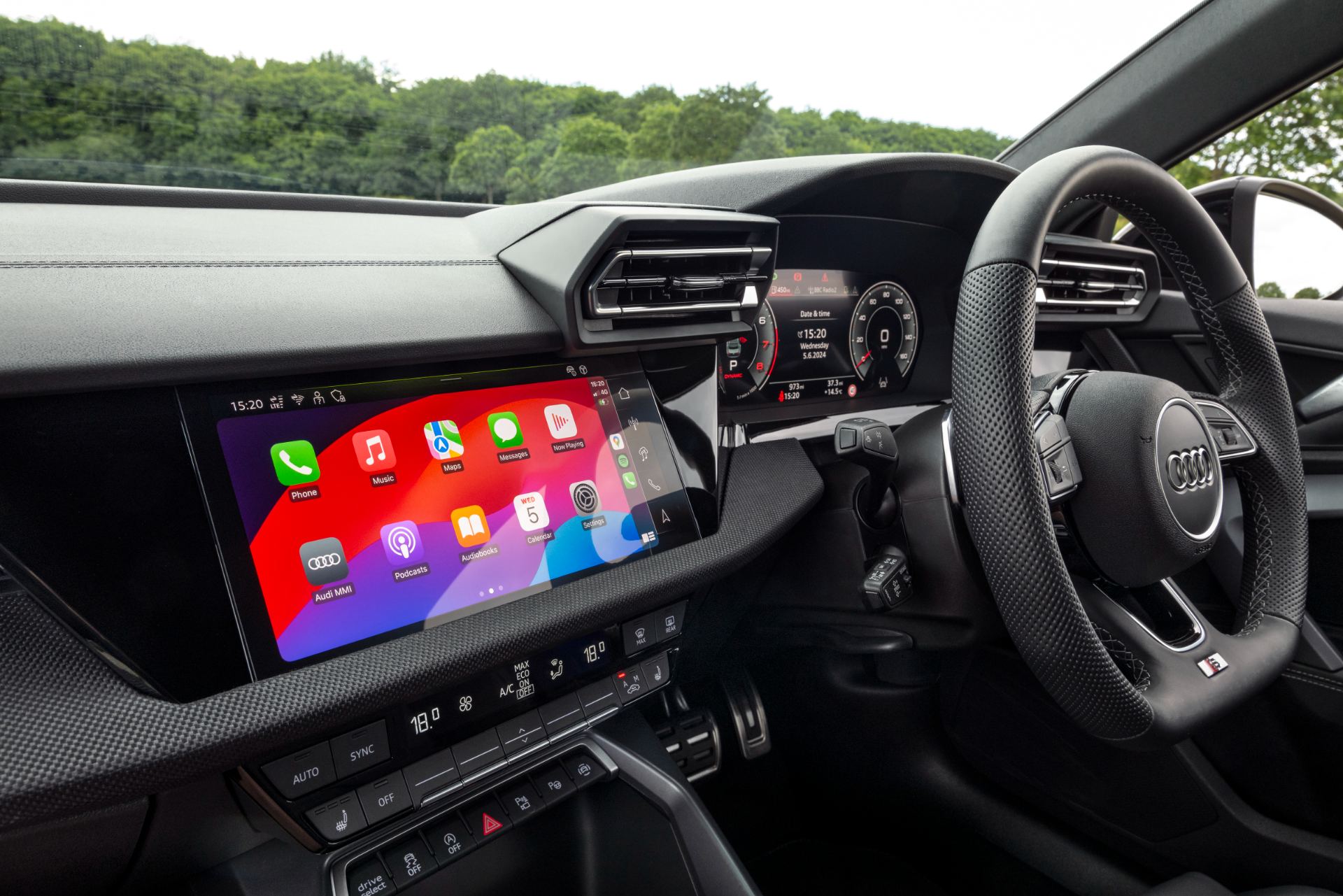 2025 audi a3 saloon interior infotainment apple carplay