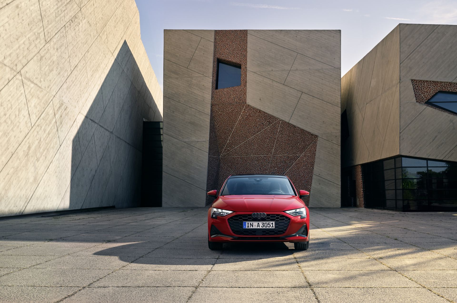 2025 audi a3 saloon front architecture red