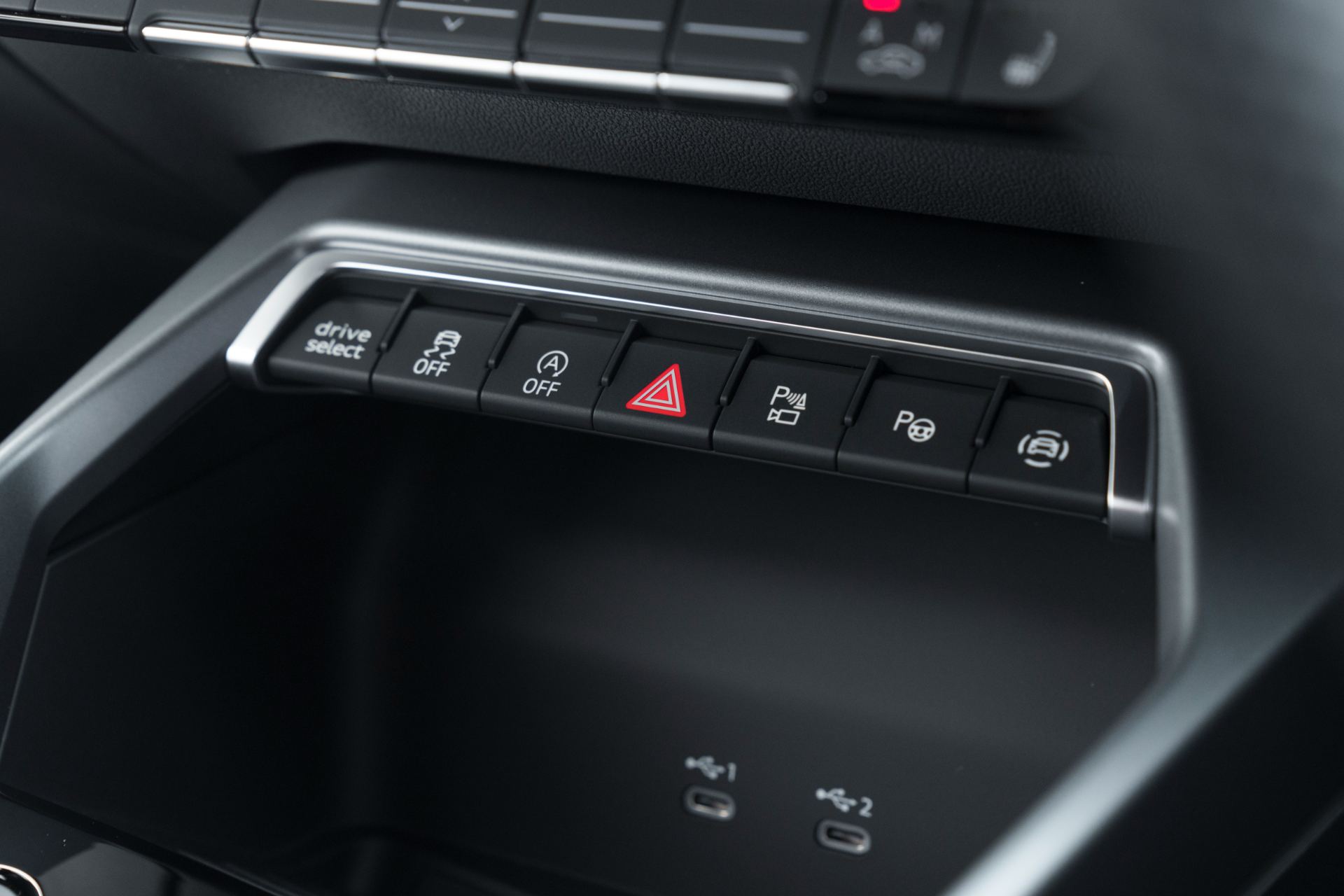 2025 audi a3 sportback interior drive select buttons