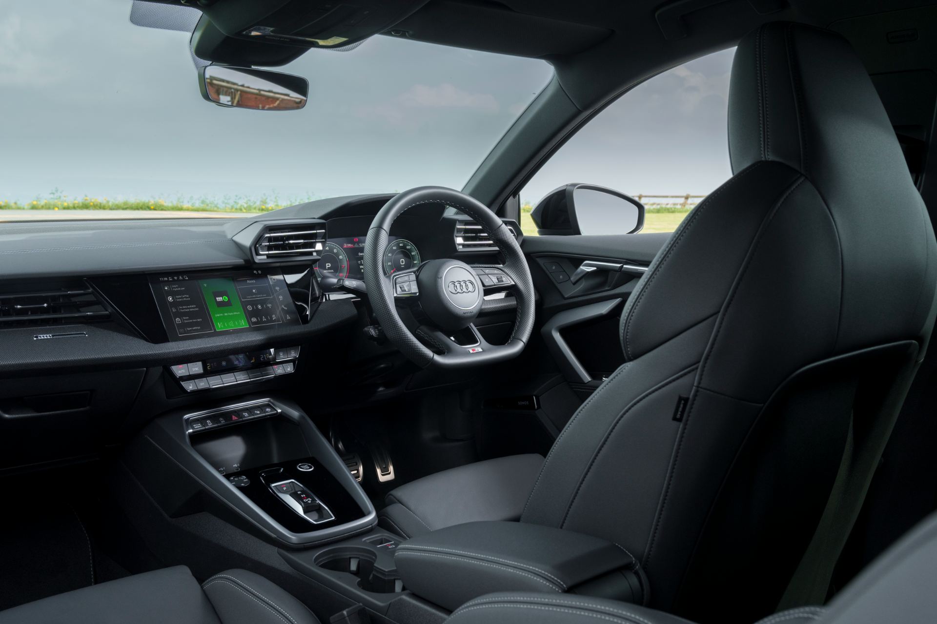 2025 audi a3 sportback interior front seats dashboard