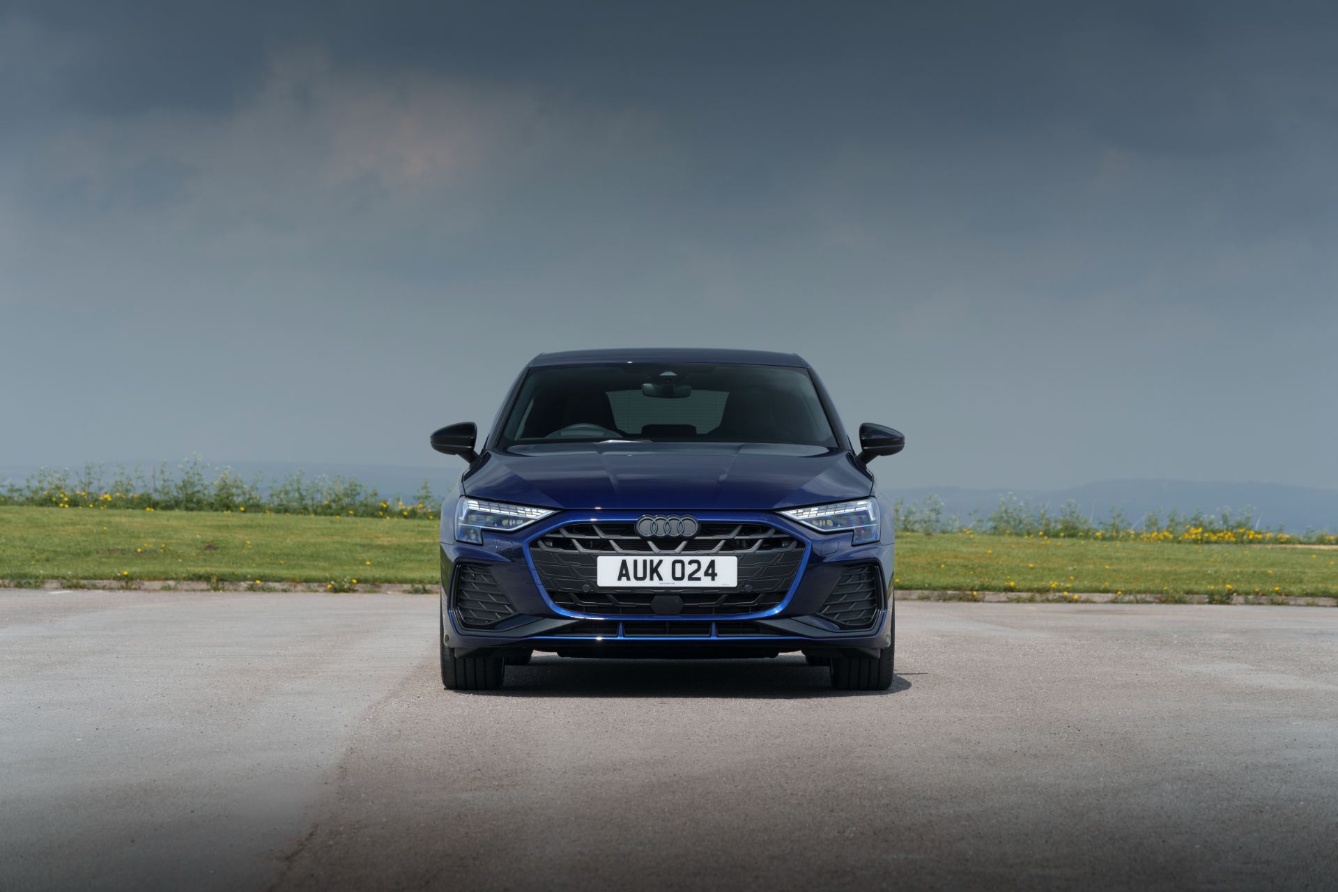 2025 audi a3 sportback front blue