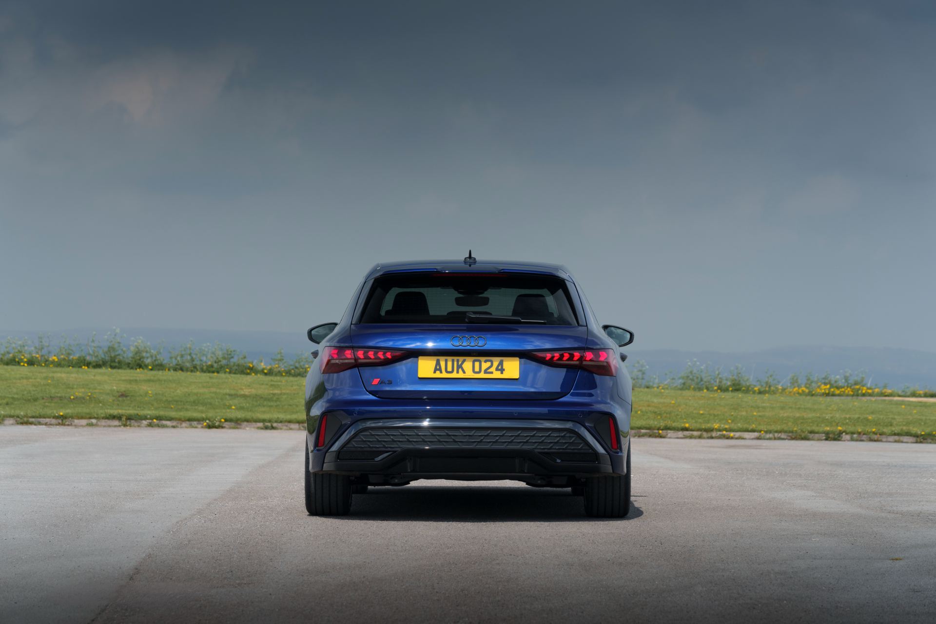2025 audi a3 sportback rear blue
