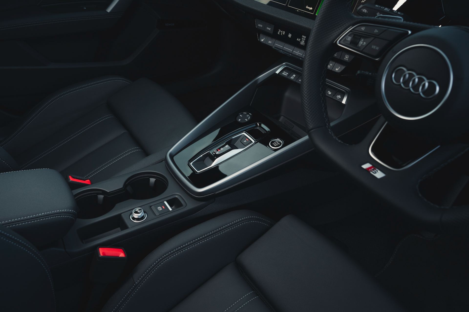 2025 audi a3 sportback tfsi e interior center console