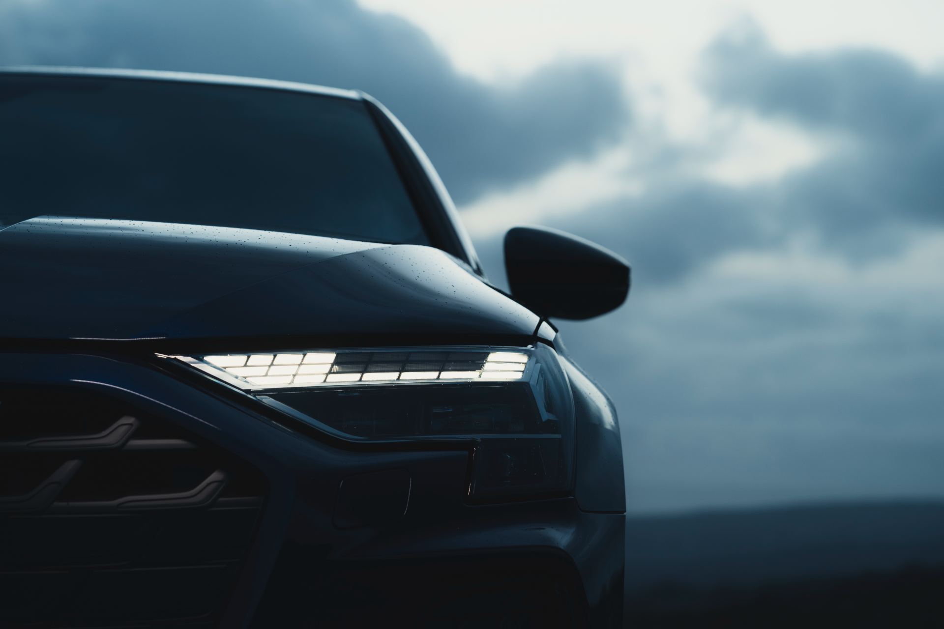 2025 audi a3 sportback tfsi e headlight dusk