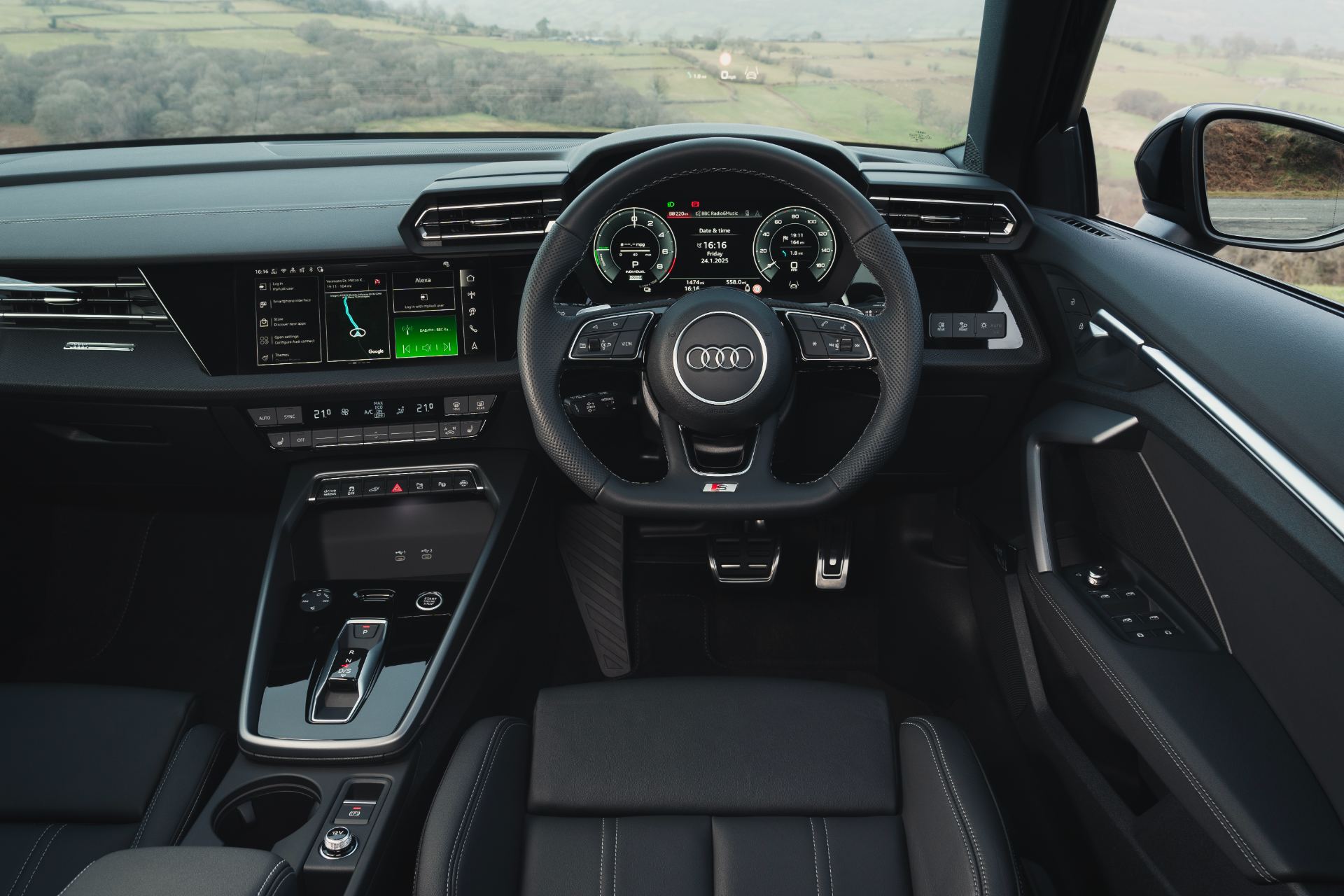 2025 audi a3 sportback tfsi e interior dashboard