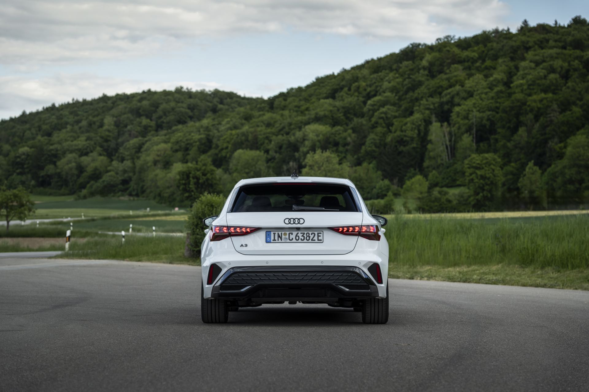 2027 audi a3 sportback e hybrid rear white