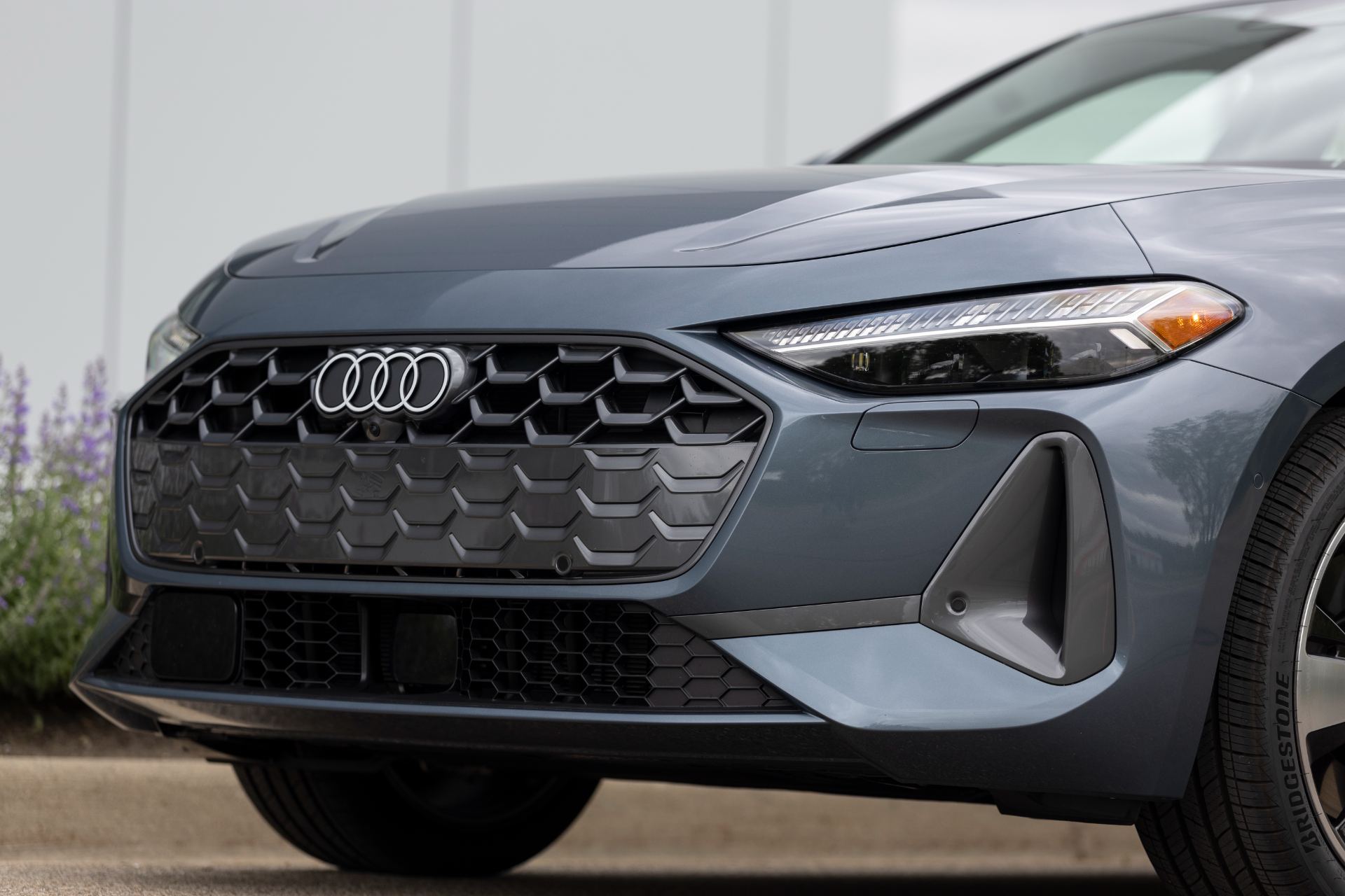 2026 audi a5 headlight grille blue grey