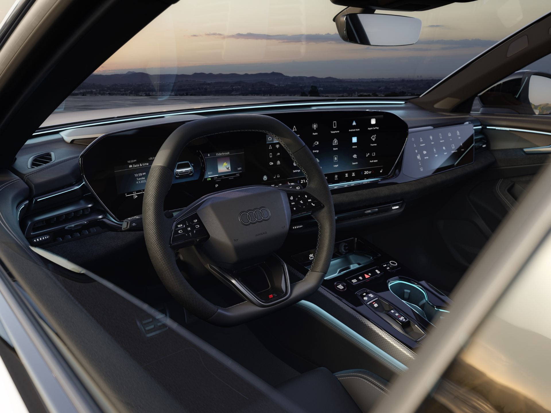 2026 audi a5 avant interior steering wheel