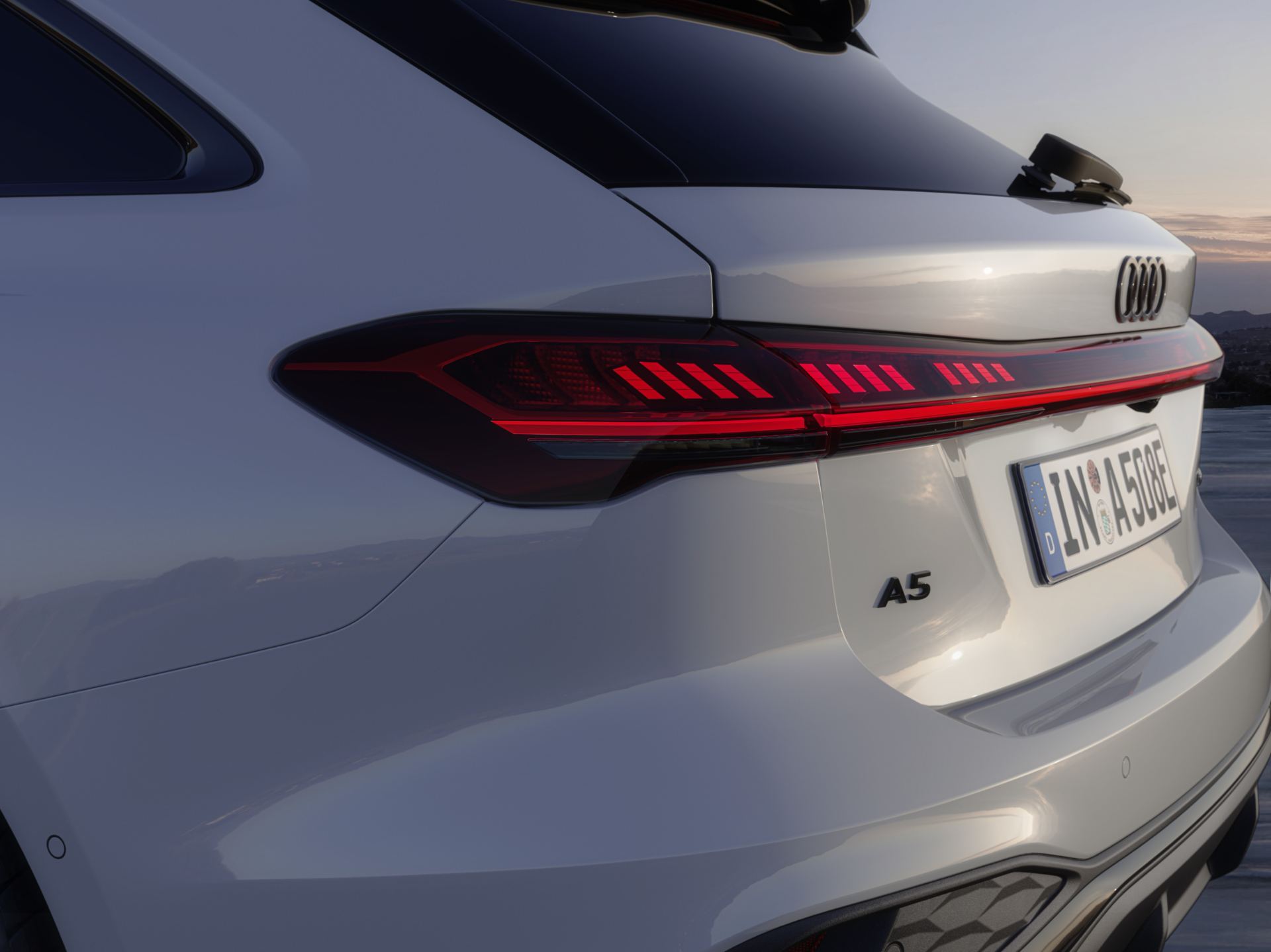 2026 audi a5 avant taillight badge white
