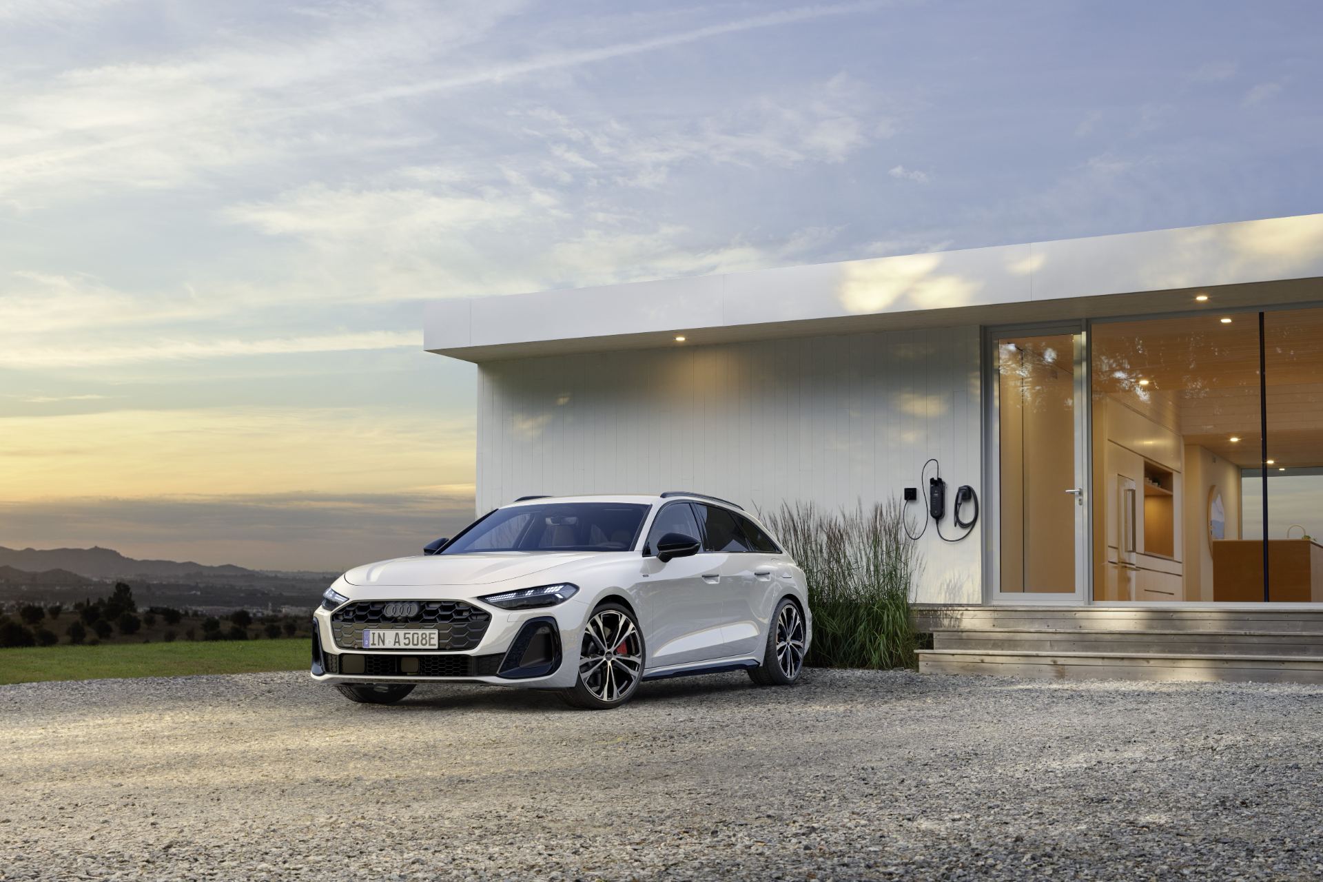 2026 audi a5 avant front three quarter house white