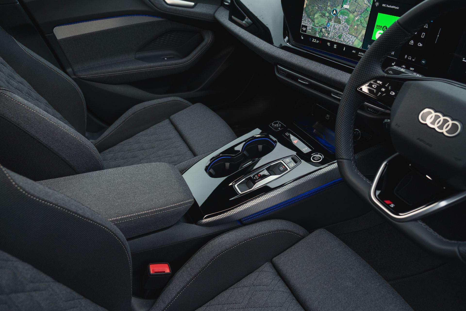 2026 audi a5 saloon e hybrid interior center console