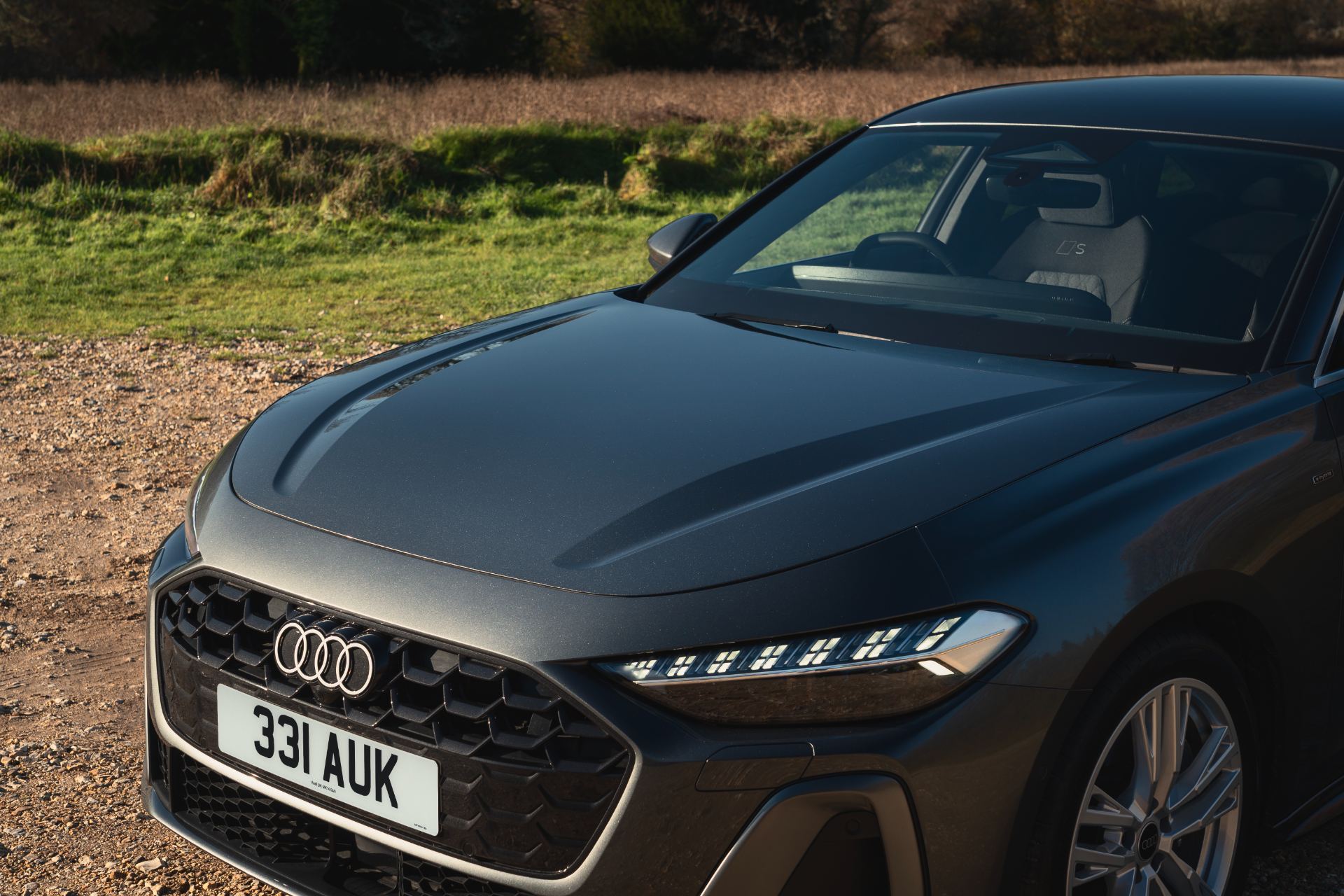 2026 audi a5 saloon bonnet grille grey