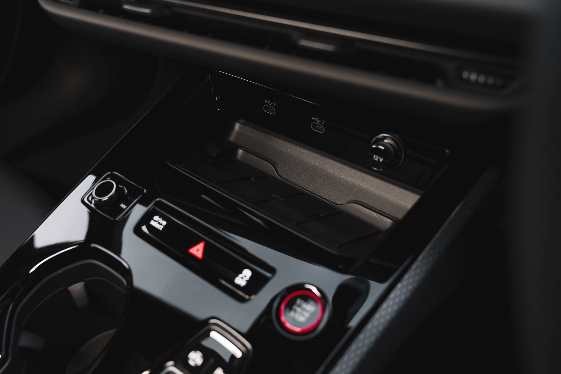 audi a5 saloon interior charging tray