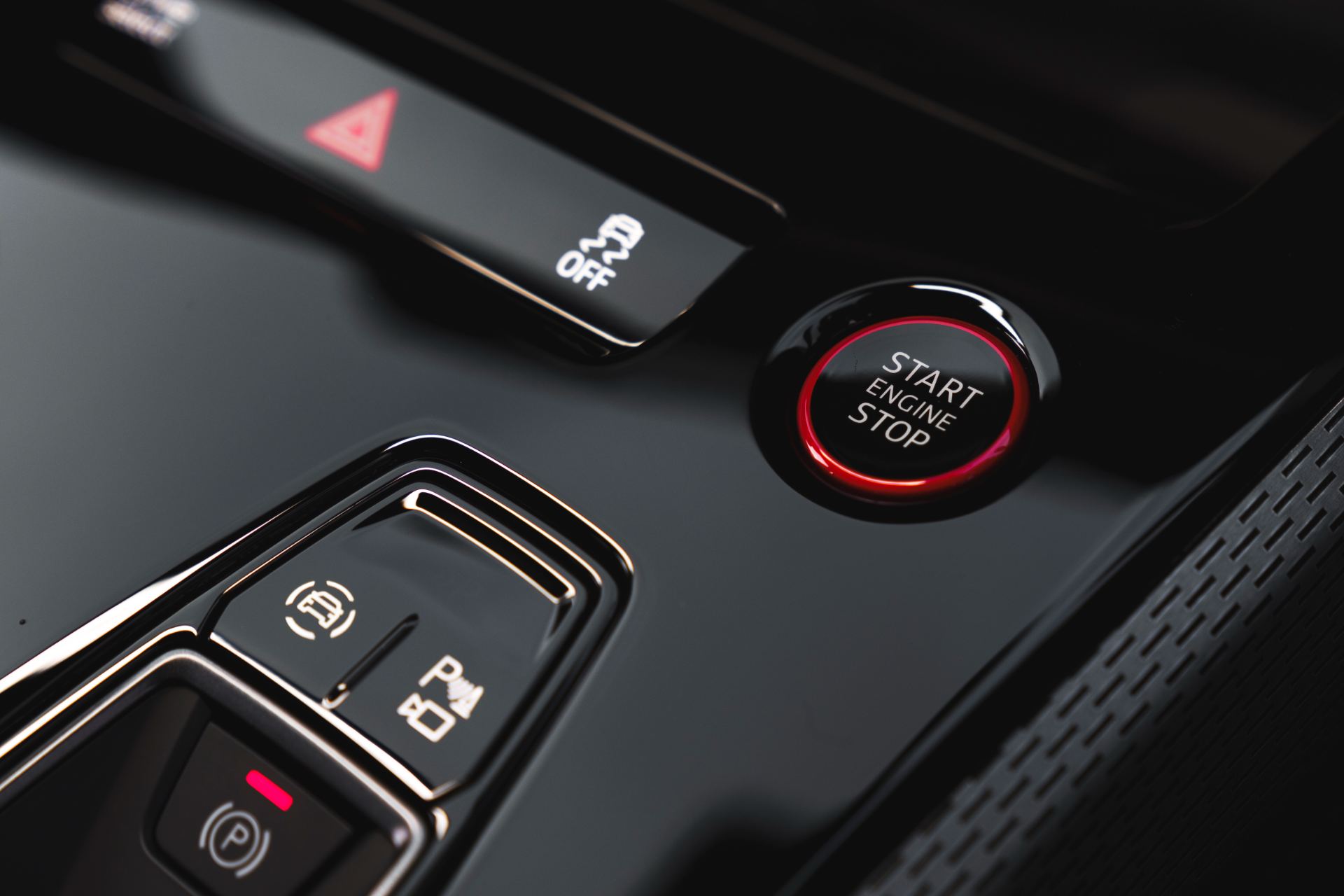 audi a5 saloon interior start button