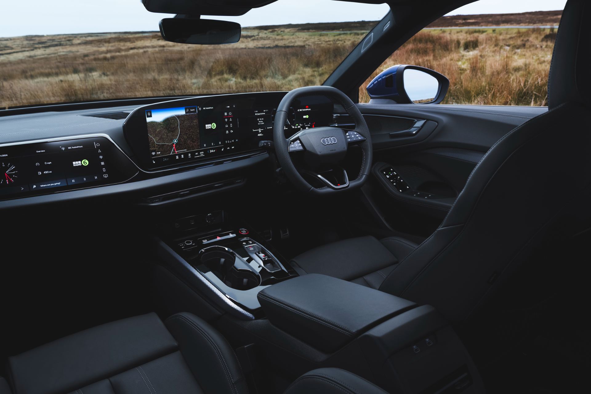 audi a5 saloon interior dashboard passenger view