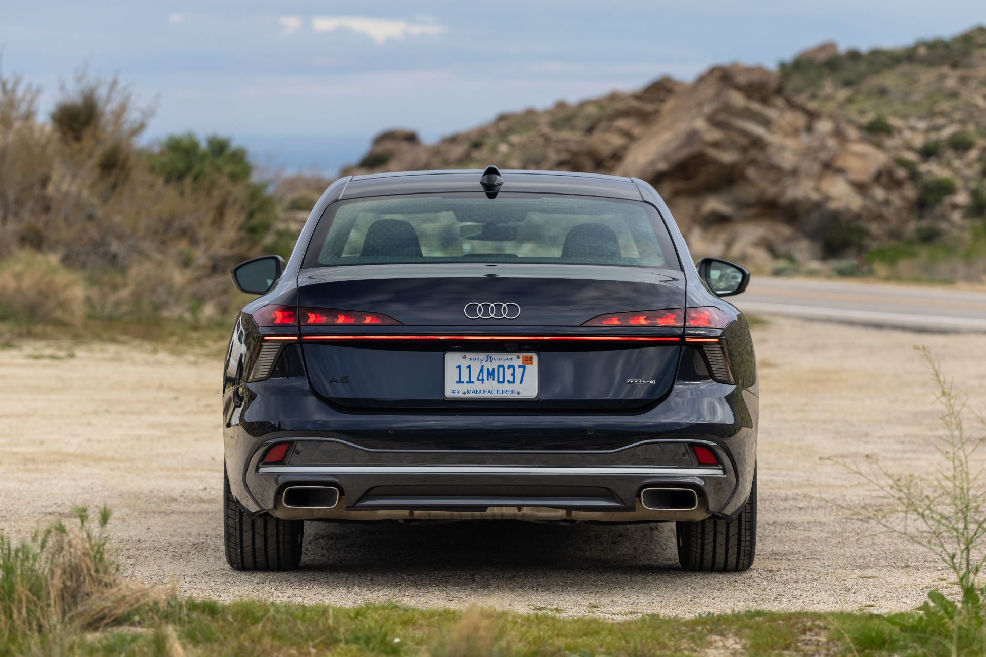 2026 audi a6 rear desert dark blue