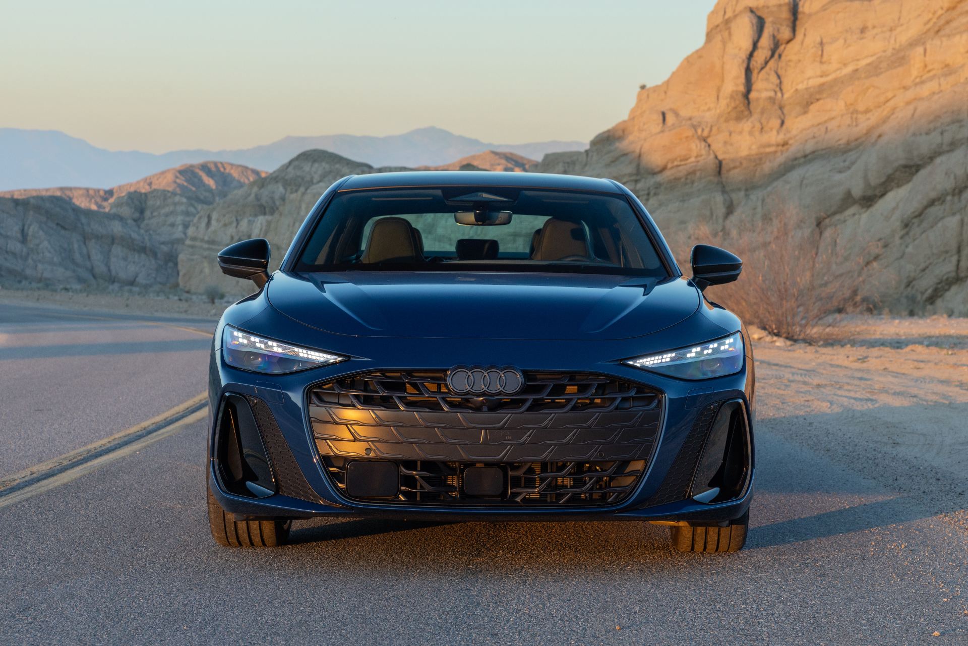 2026 audi a6 front canyon blue