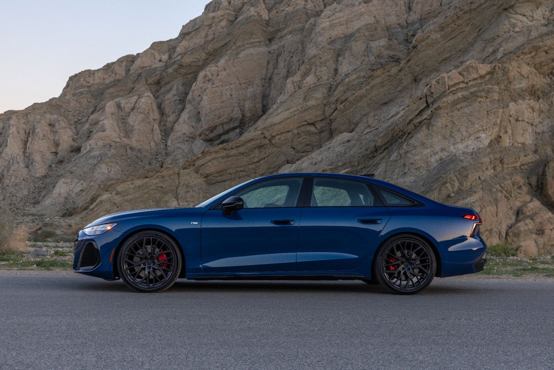 2026 audi a6 side profile canyon blue