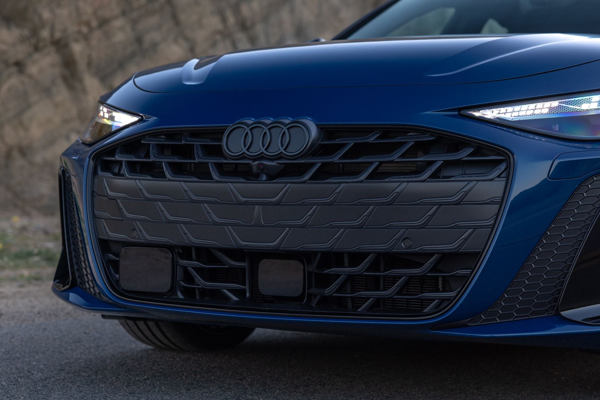 2026 audi a6 grille detail blue