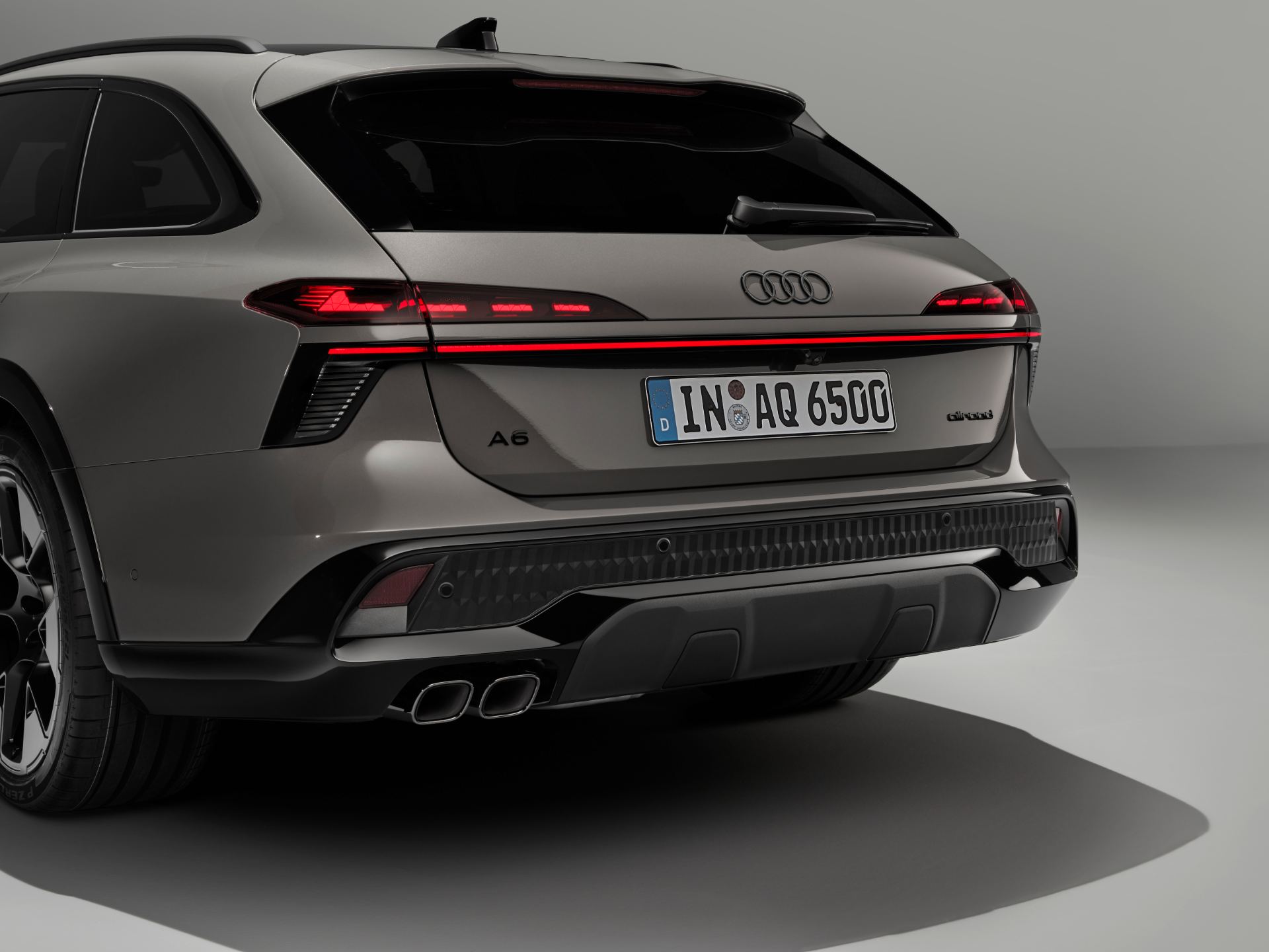 2026 audi a6 allroad rear detail grey