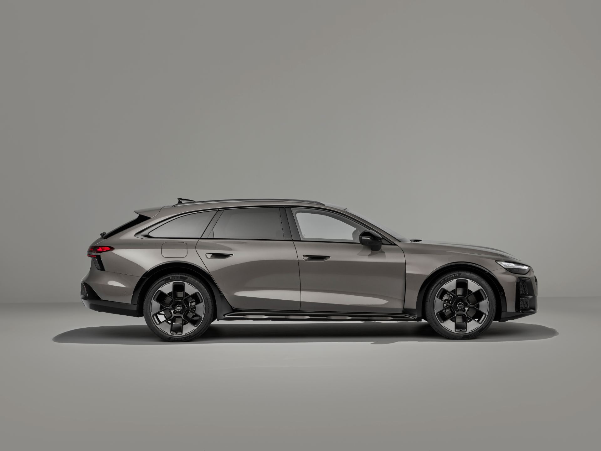 2026 audi a6 allroad side profile studio grey