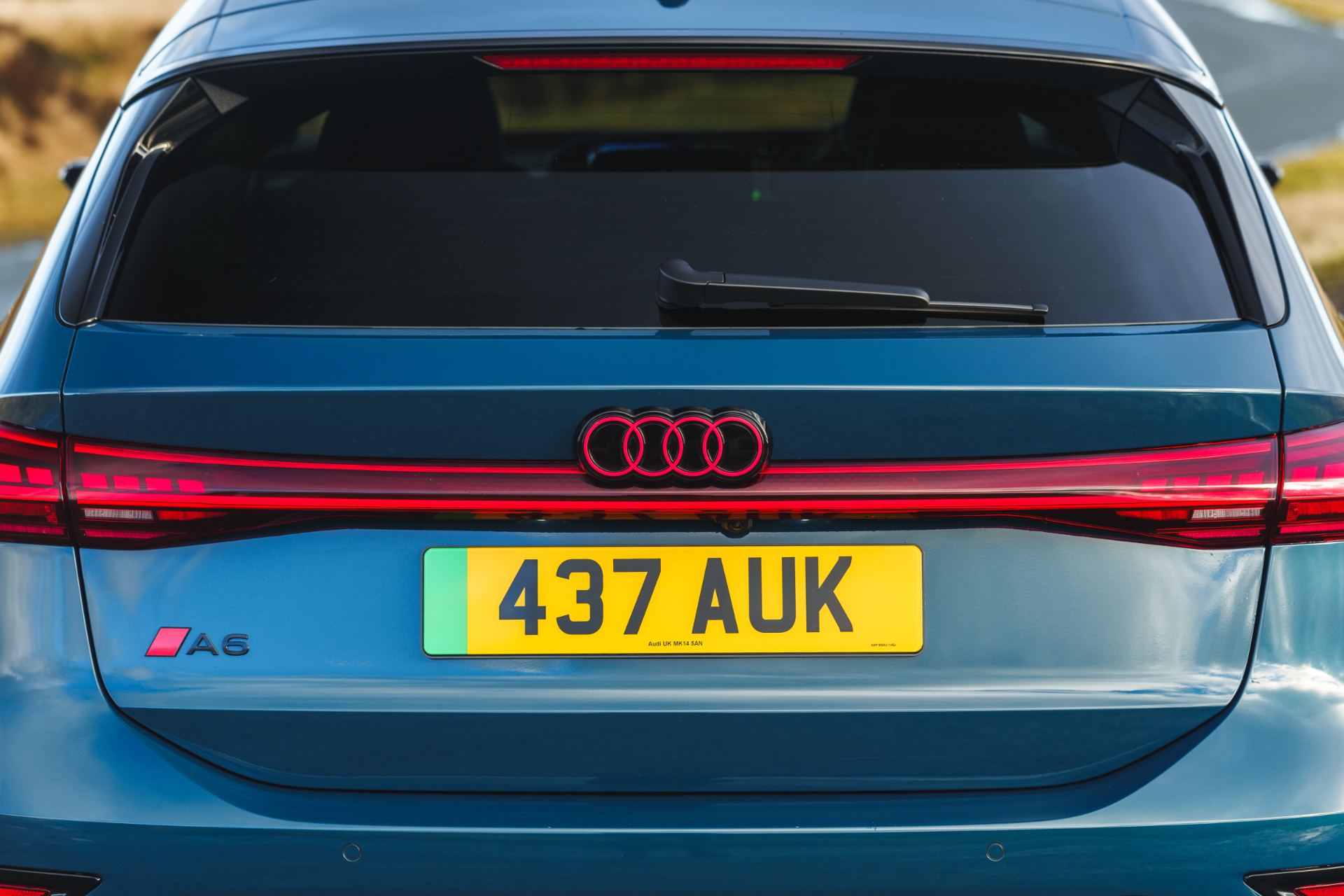 2026 audi a6 avant e tron rear badge blue