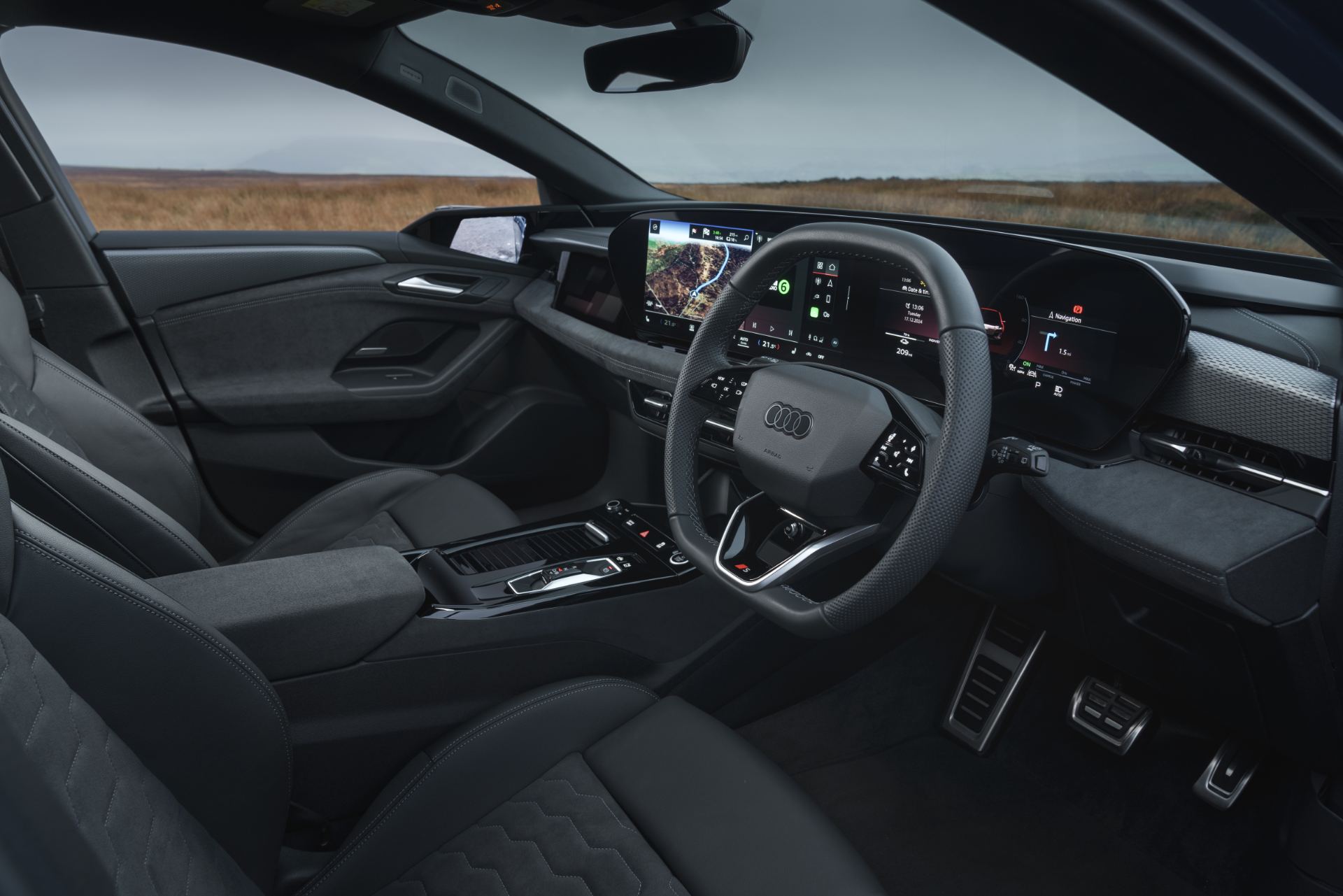 2026 audi a6 avant e tron interior cockpit side view