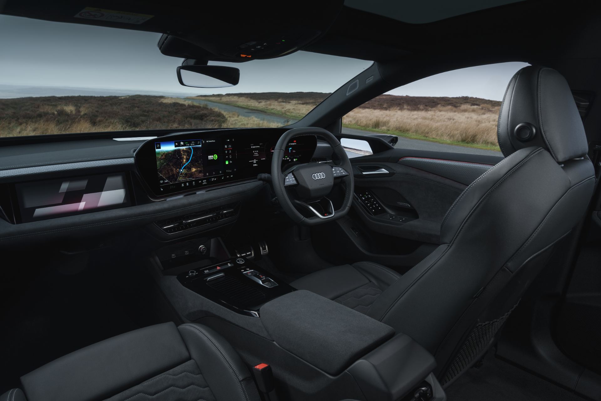 2026 audi a6 avant e tron interior dashboard side view