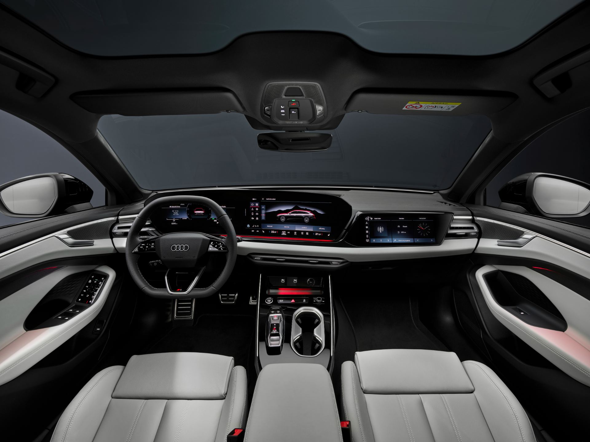 2026 audi a6 avant interior dashboard light seats