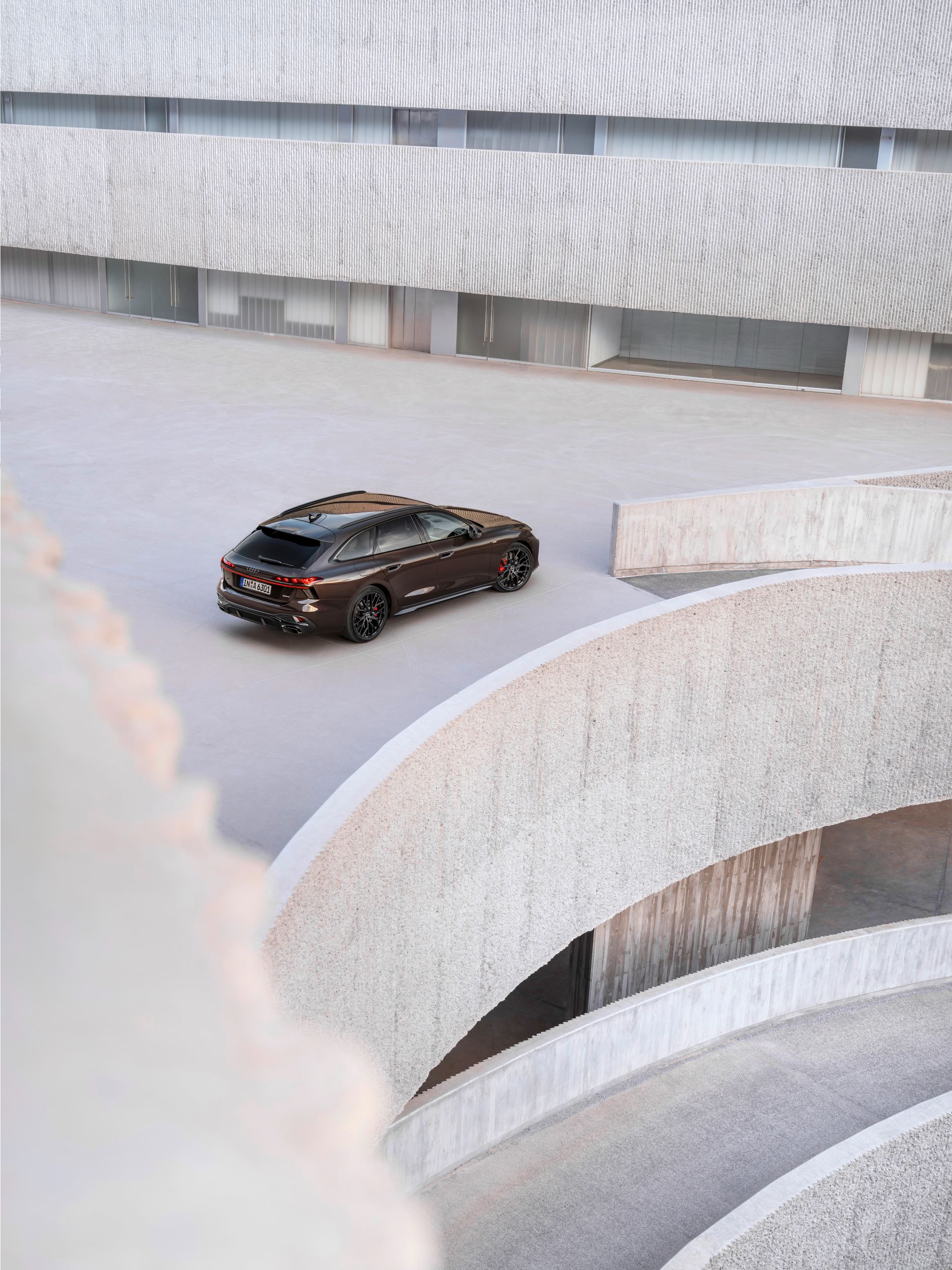 2026 audi a6 avant overhead curved architecture brown