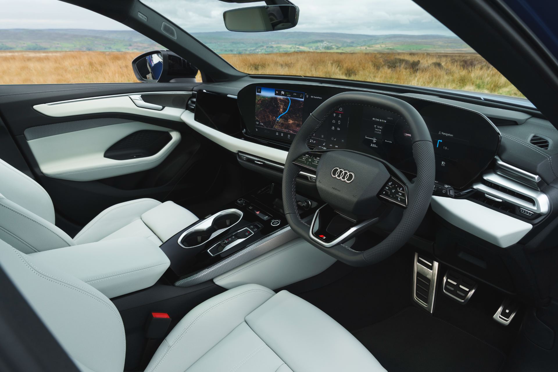 2026 audi a6 avant interior cockpit white leather