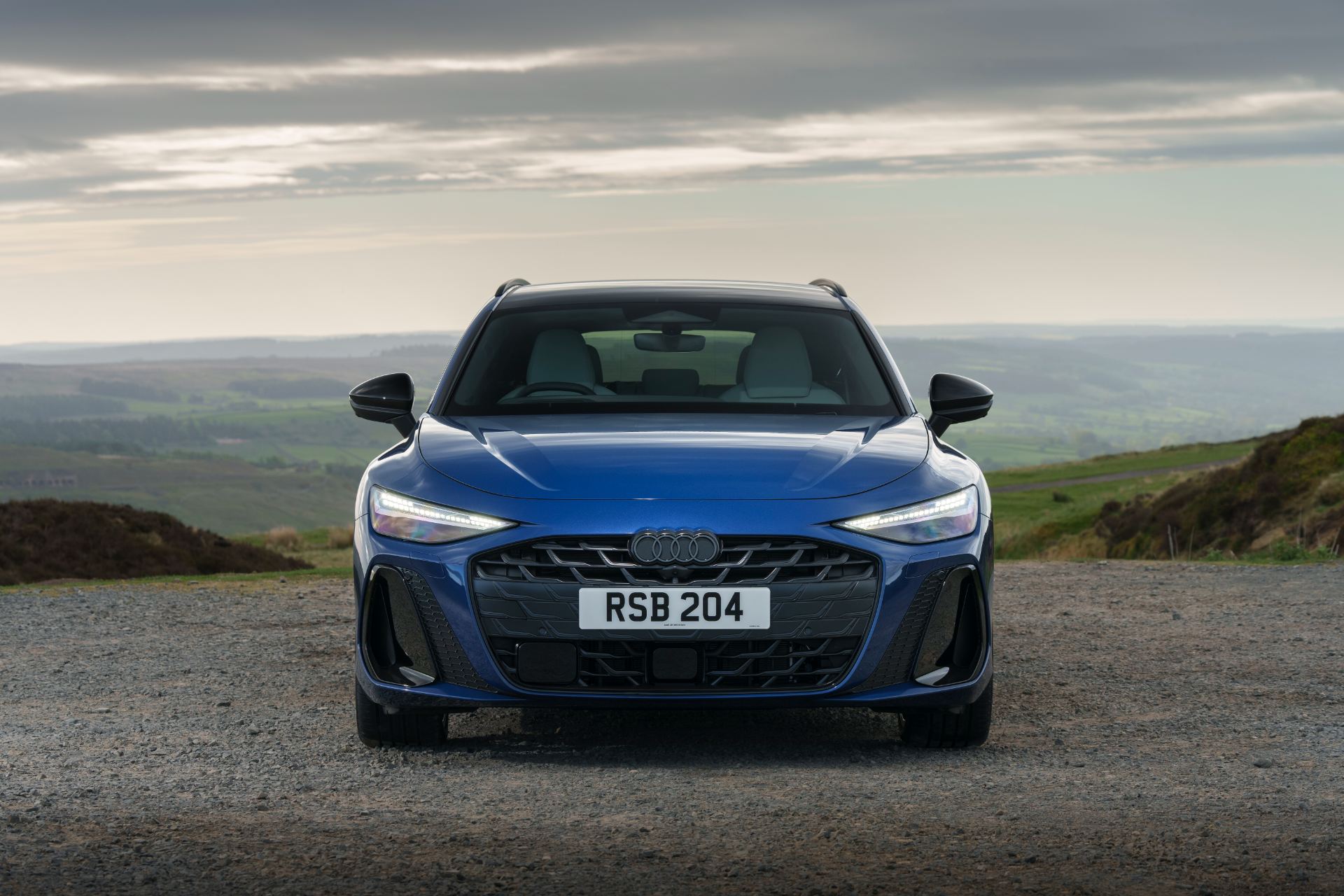 2026 audi a6 avant front moorland blue