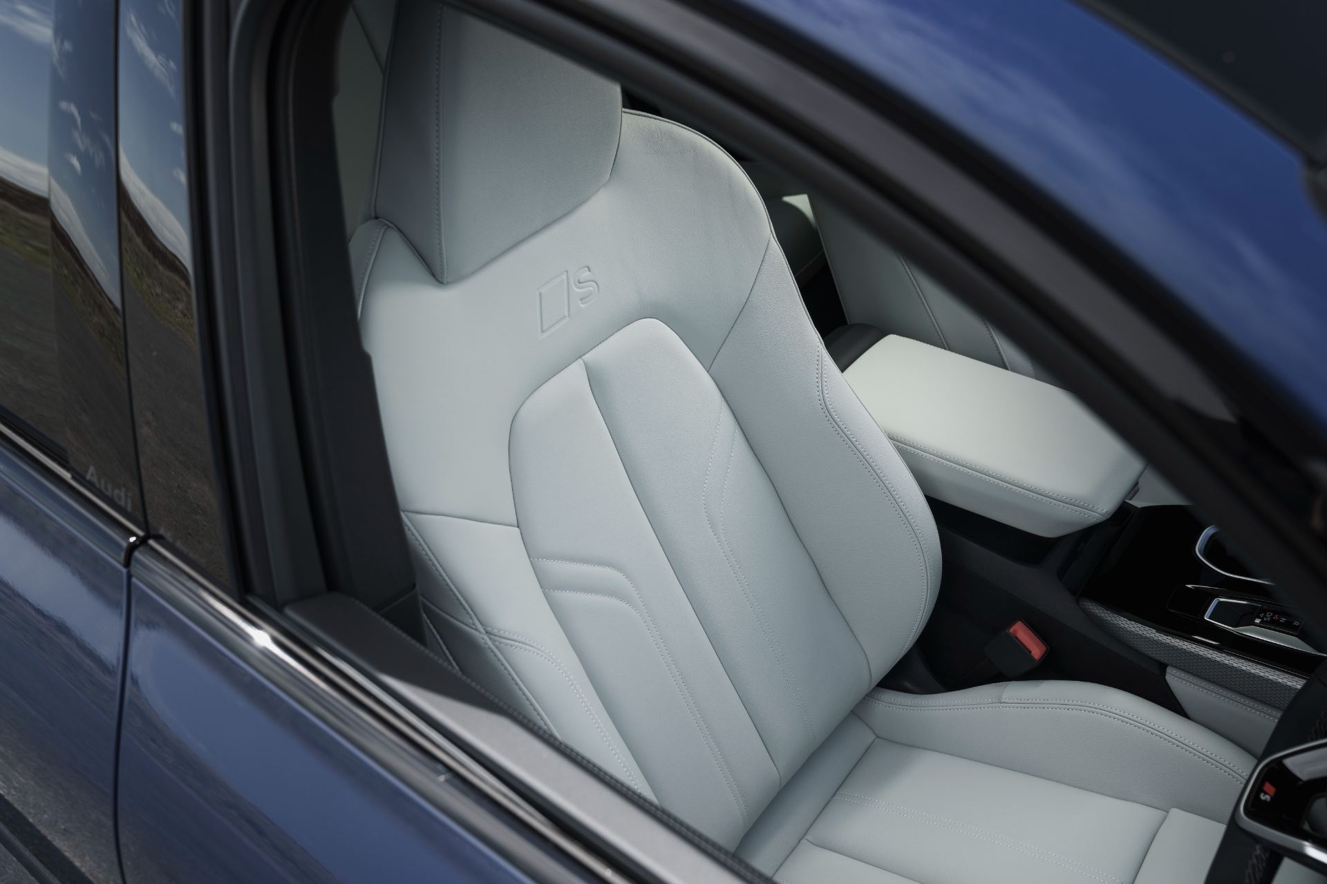2026 audi a6 avant interior front seat s logo