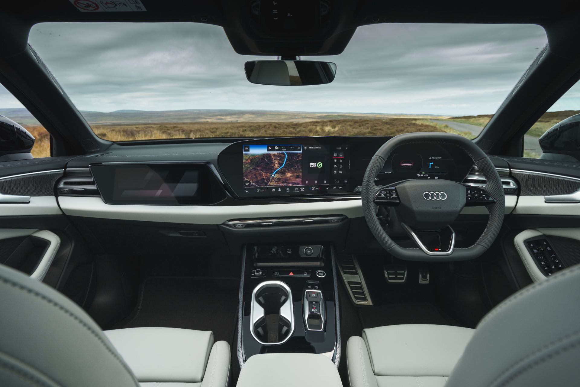 2026 audi a6 avant interior dashboard white leather