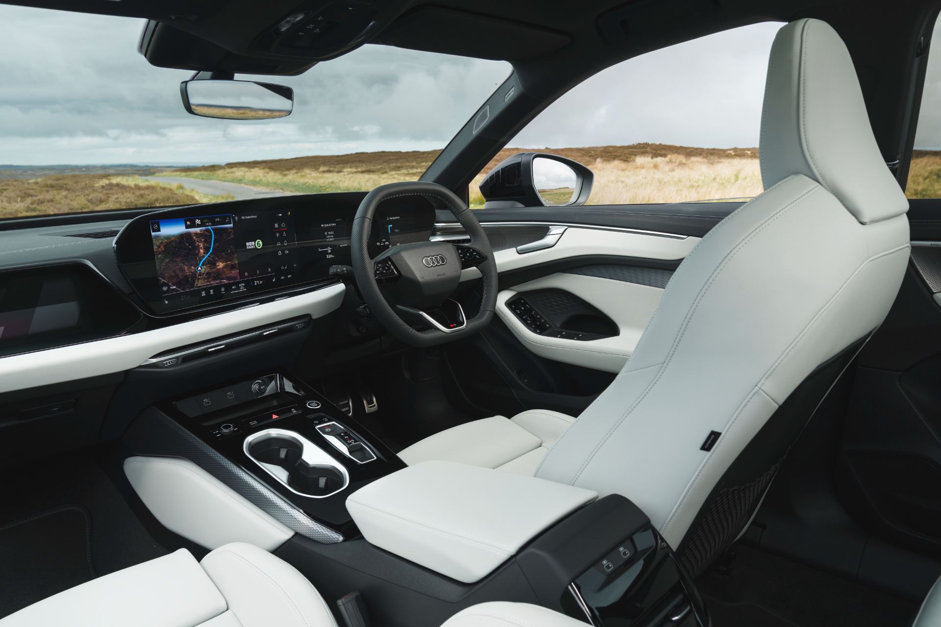 2026 audi a6 avant interior dashboard white leather