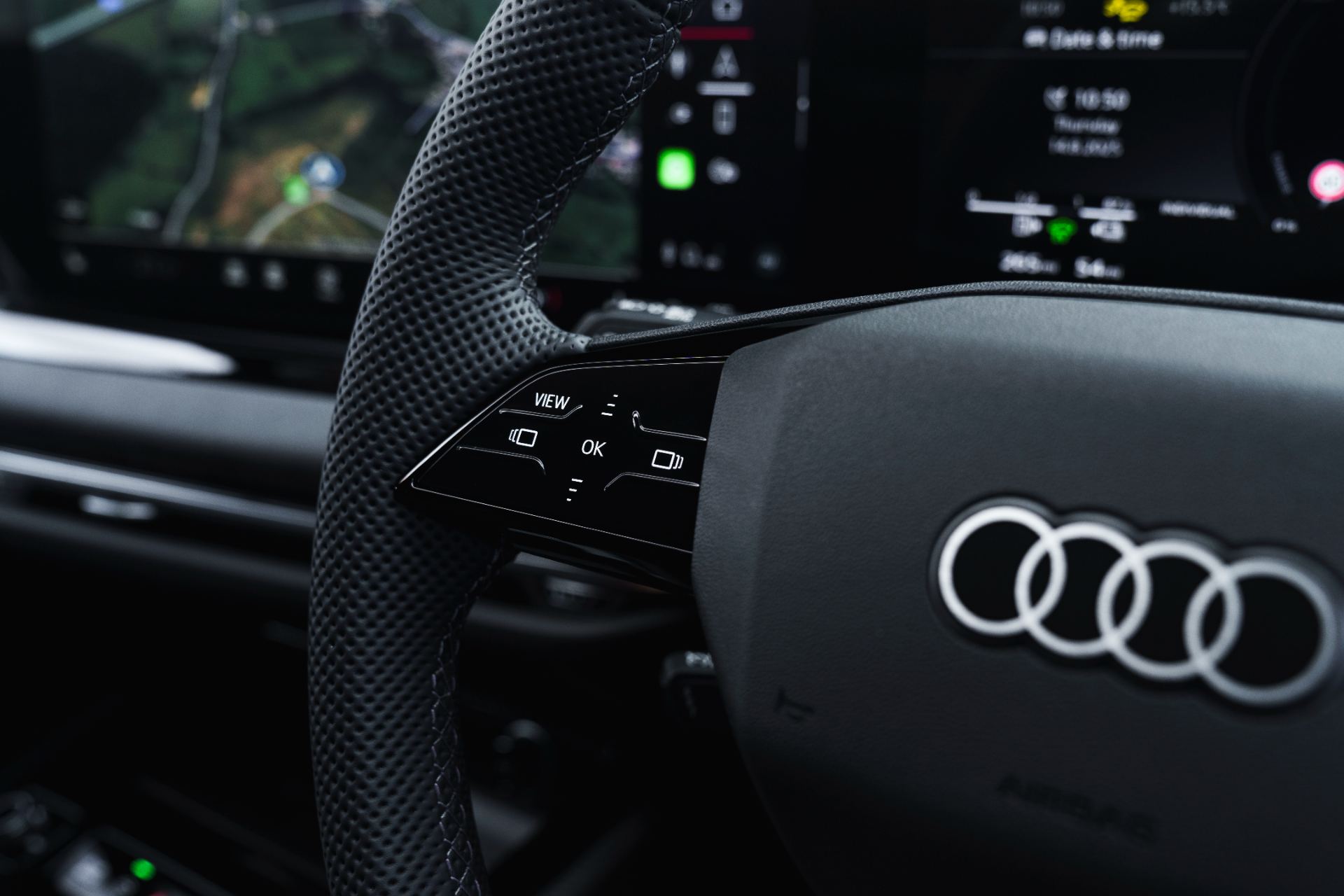 2026 audi a6 saloon e hybrid steering wheel controls