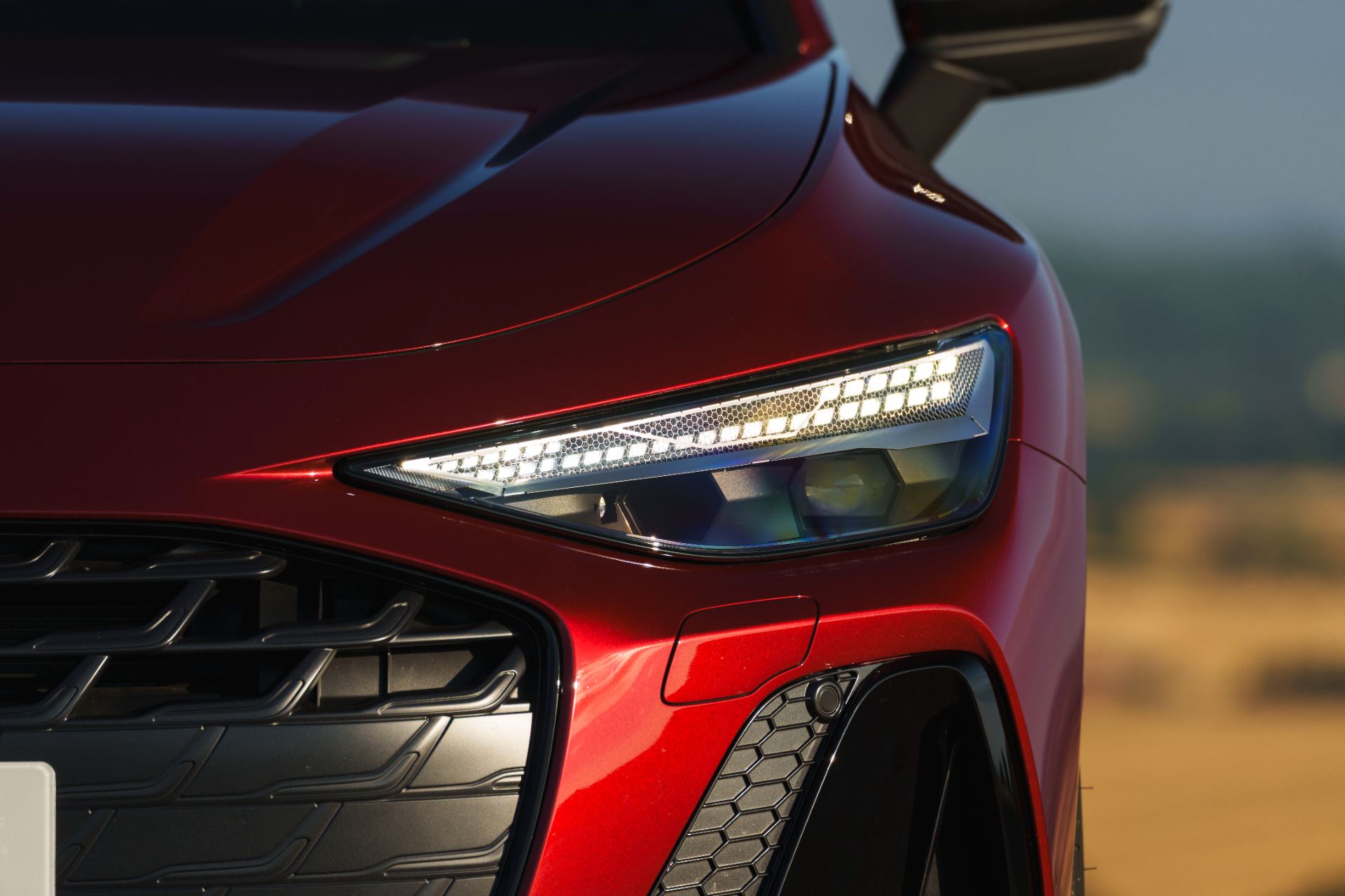 2026 audi a6 saloon e hybrid headlight red