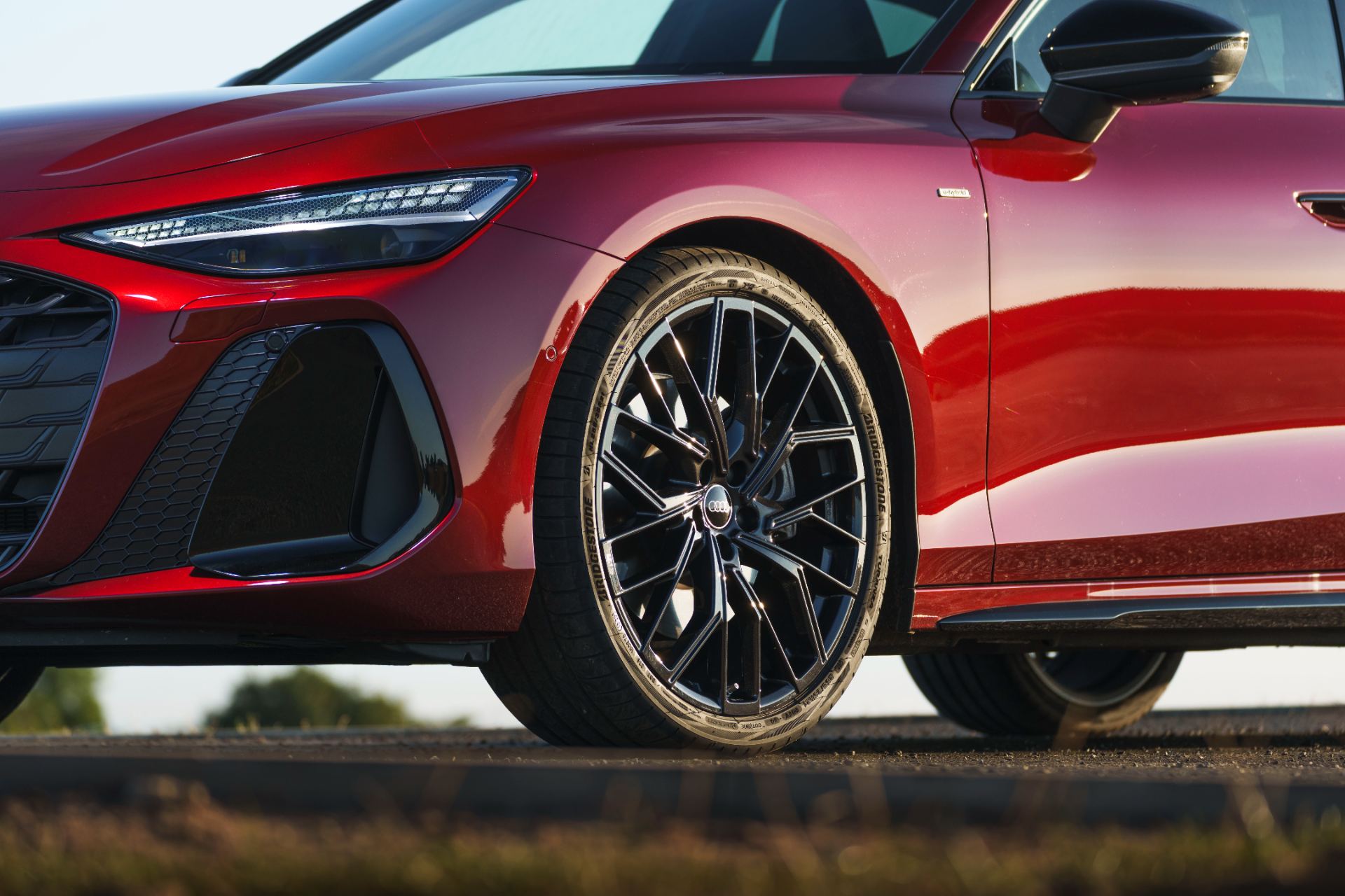 2026 audi a6 saloon e hybrid front wheel red