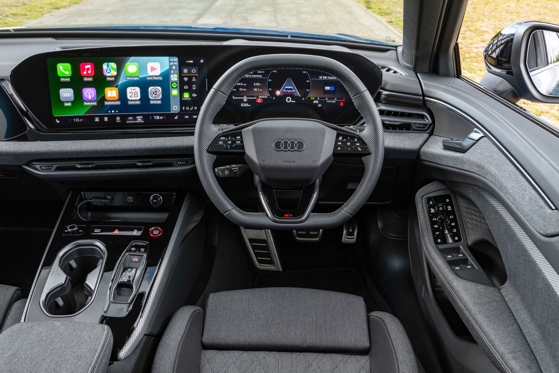 2026 audi a6 saloon interior dashboard apple carplay