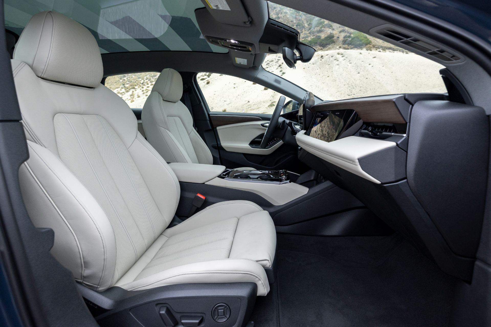 2027 audi a6 sportback e tron interior front seats light leather