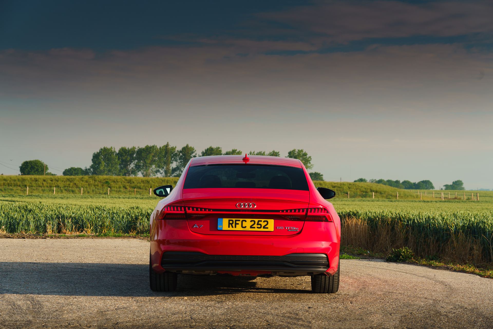 2025 audi a7 sportback rear fields red
