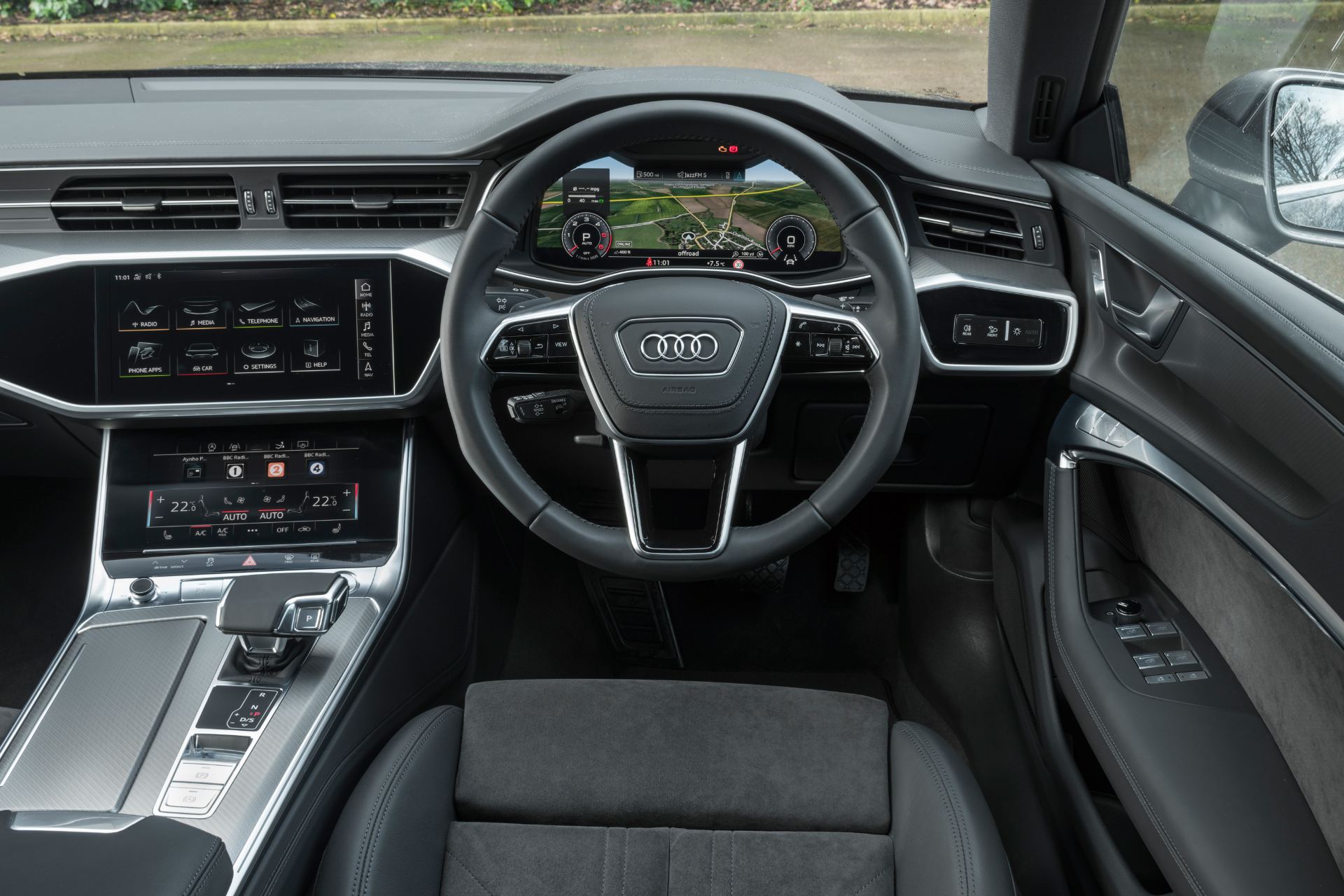 2025 audi a7 sportback interior cockpit front view